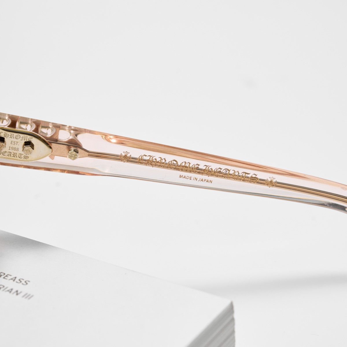 Chrome Hearts CHROME HEARTS IDAWANNA PINK CRYSTAL SUNGLASSES Size ONE SIZE - 4 Thumbnail