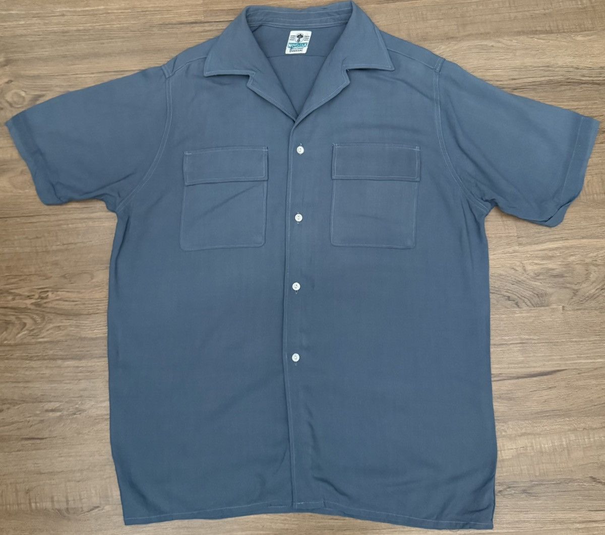 Vintage Vintage 50's/60's Noveltex Tissu Garanti Boussac Shirt Size US XL / EU 56 / 4 - 1 Thumbnail
