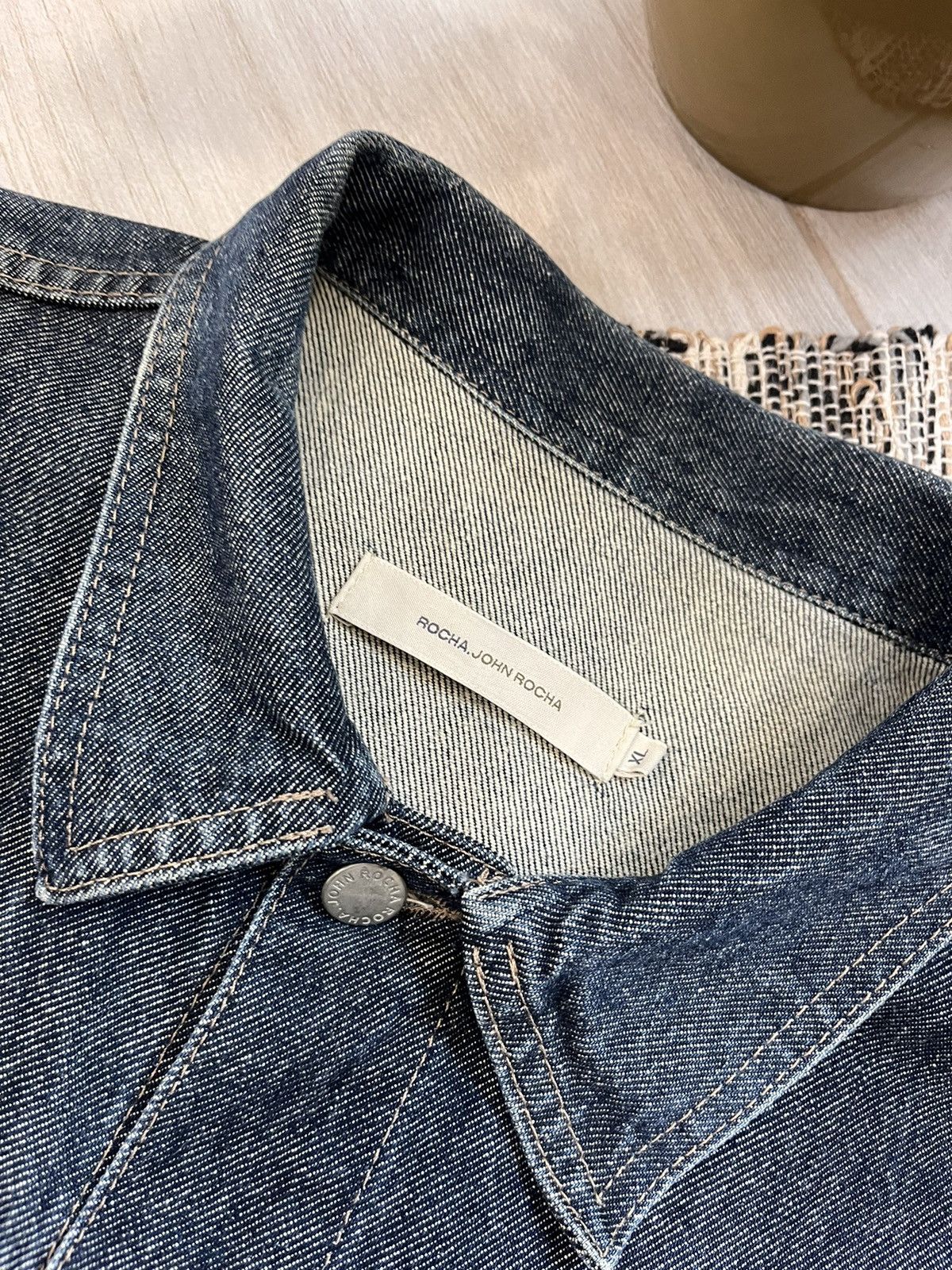 Vintage John Rocha Denim Jacket workwear Size US XL / EU 56 / 4 - 10 Thumbnail