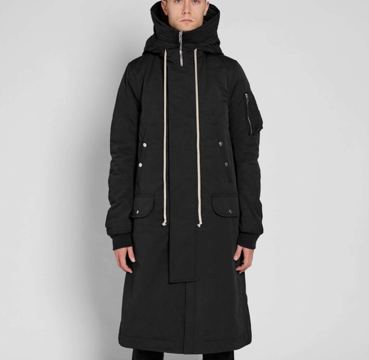 Rick Owens × Rick Owens Drkshdw Rick Owens Drkshdw FW17 Velvet Exploder  Parka | Grailed