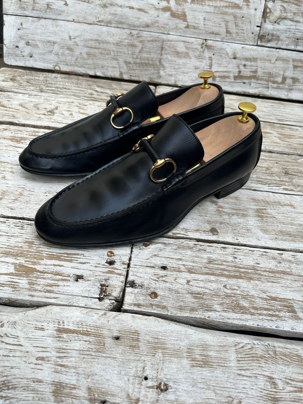 Gucci × Tom Ford × Vintage GUCCI 1996 Horsebit Square Toe Loafers