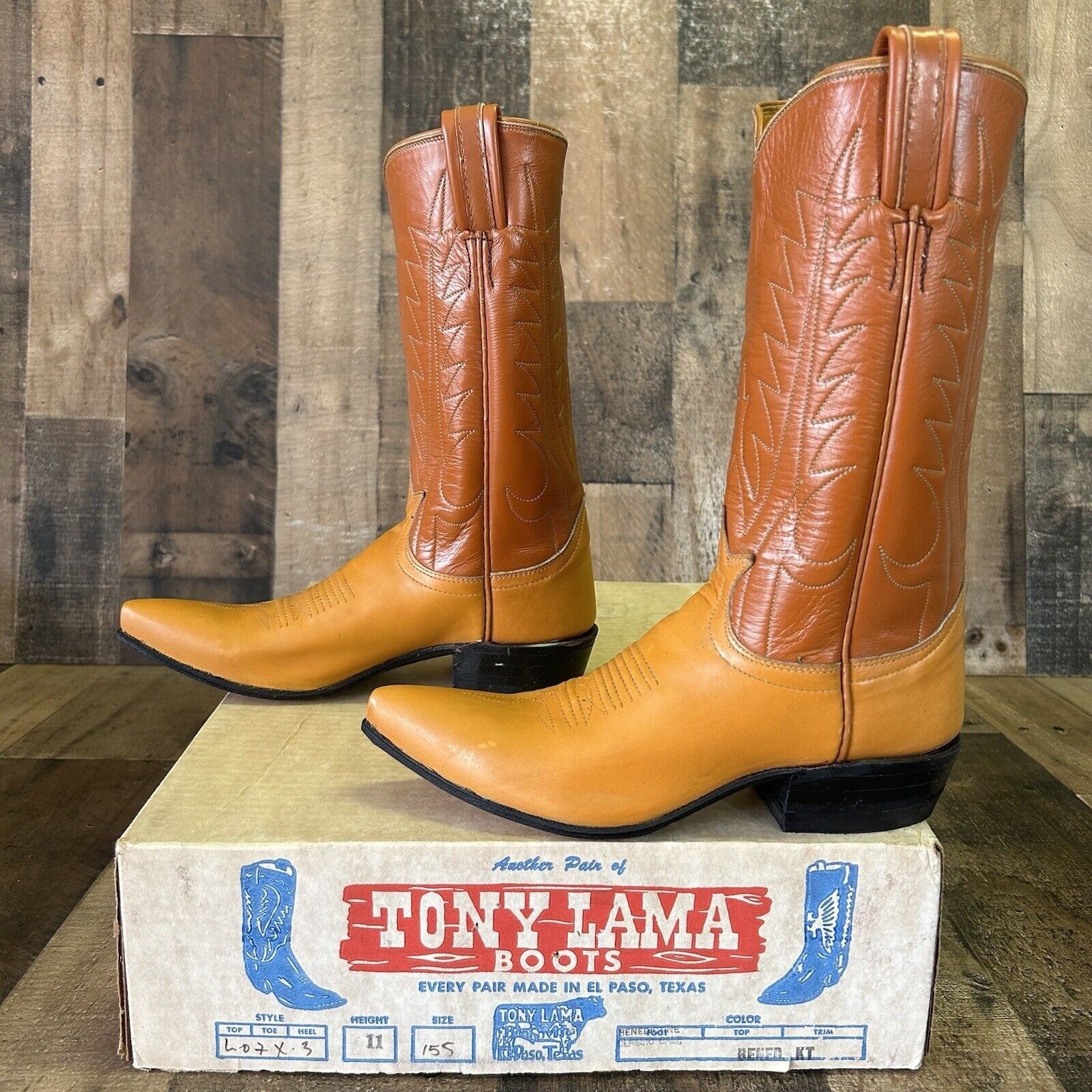 Tony Lama Tony Lama Vintage Gold Label Cowboy Boots Womens 5.5 A Size US 5.5 / IT 35.5 - 10 Thumbnail