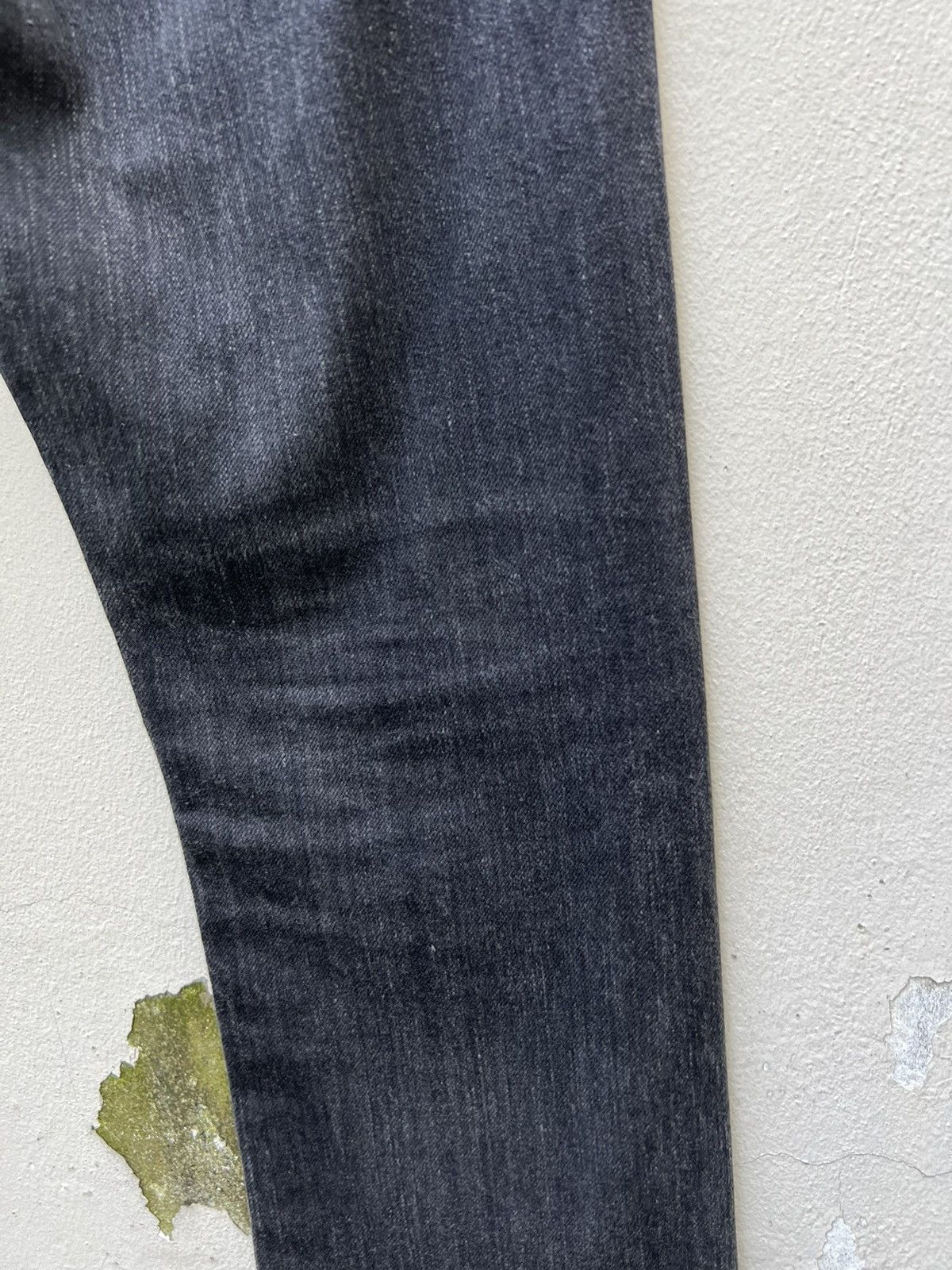 Bukht Bukht Japan Faded Black Selvedge Denim Cropped Flare Jeans Size US 30 / EU 46 - 20 Thumbnail