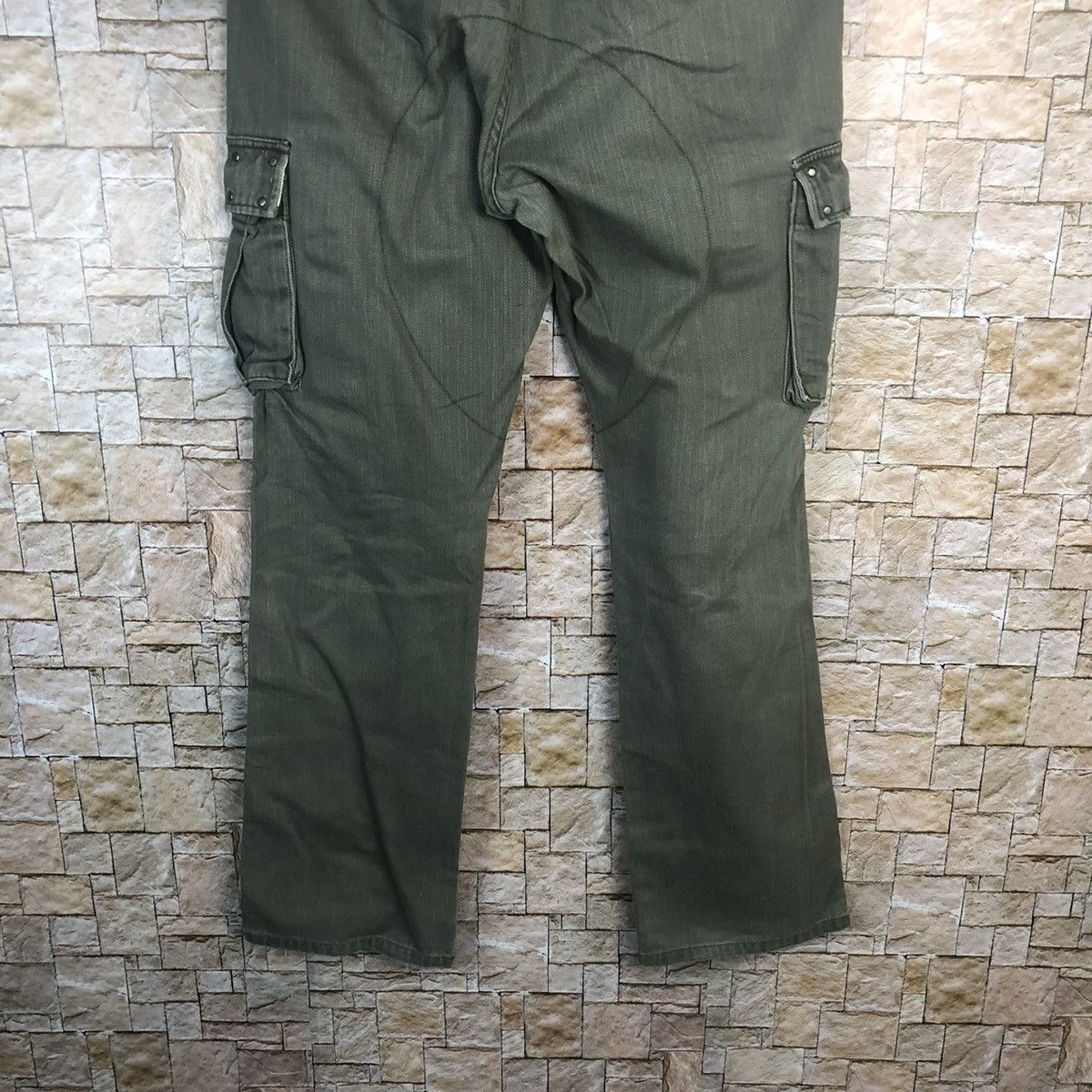 Japanese Brand Outreef Green tactical punk Cargo Multipocket Pants #A45 Size US 33 - 15 Thumbnail