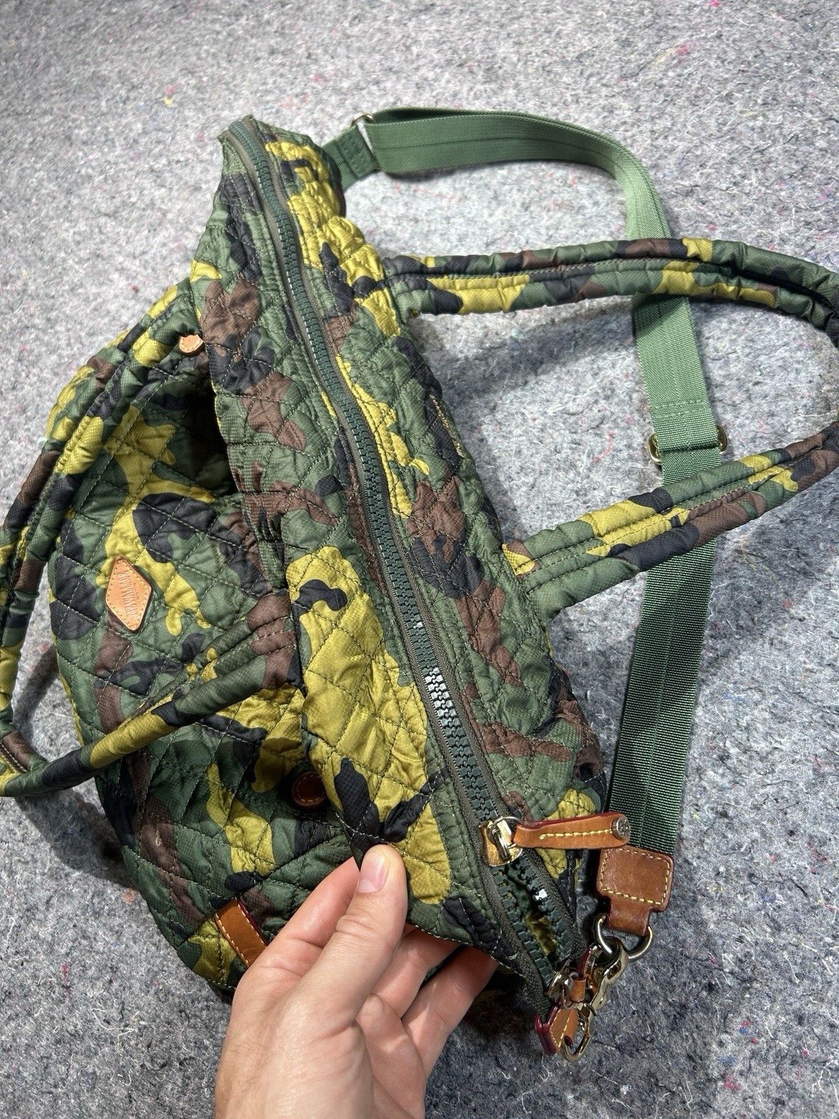 MZ Wallace MZ Wallace Camo Travel Jimmy Quilted Weekend Duffel Bag Size ONE SIZE - 9 Thumbnail