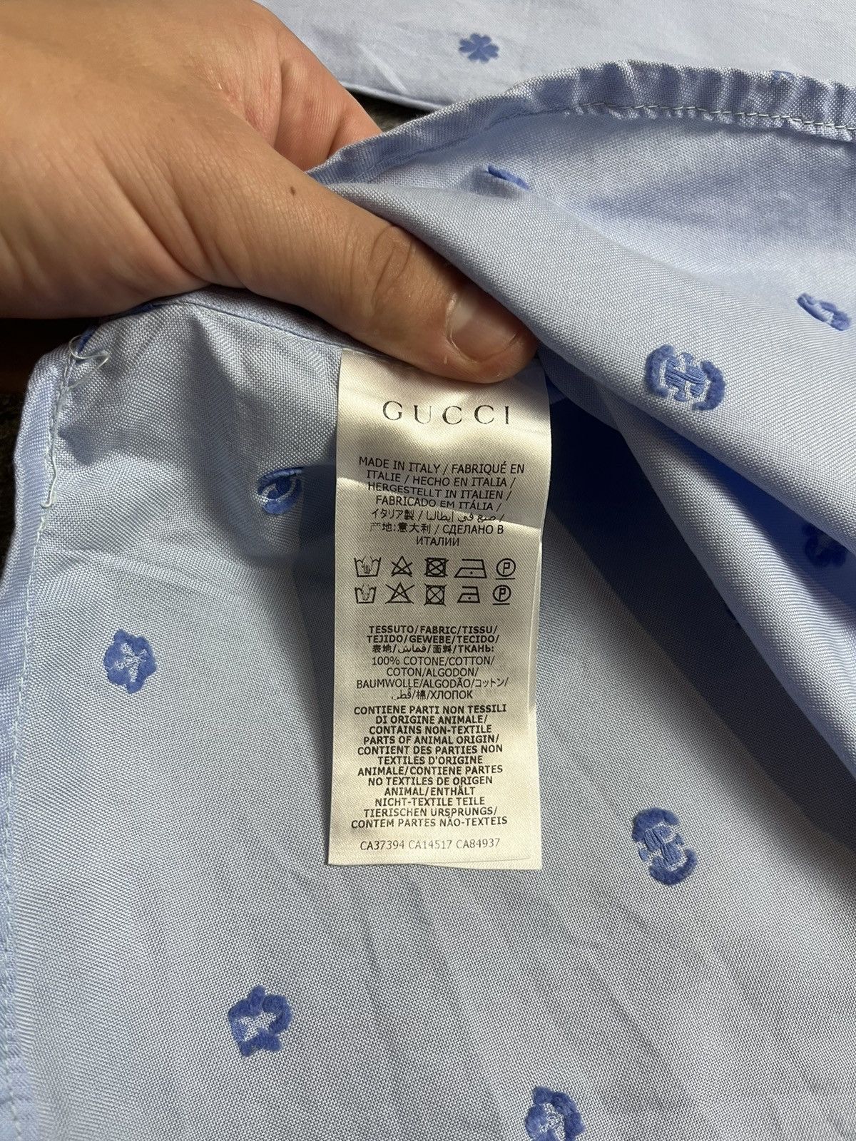 Gucci Gucci symbols shirt Size US S / EU 44-46 / 1 - 8 Thumbnail