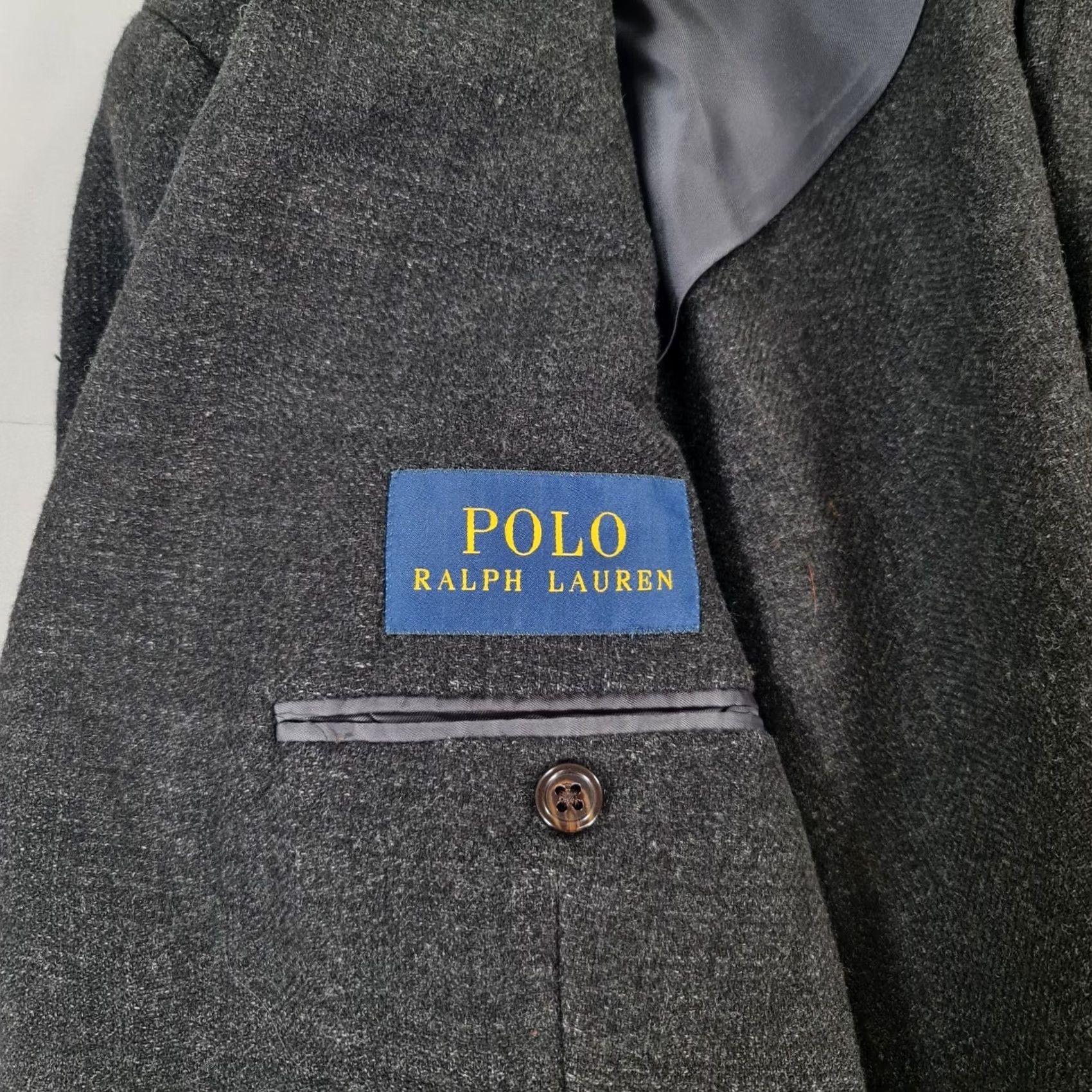 Polo Ralph Lauren Polo Ralph Lauren Blazer Mens 46R Grey Wool Linen Single-Breasted Lightweight Unlined Button-Front Pocketed 3 Outer Pockets 2 Inner Pockets Vintage No Size US XXL / EU 58 / 5 - 6 Thumbnail