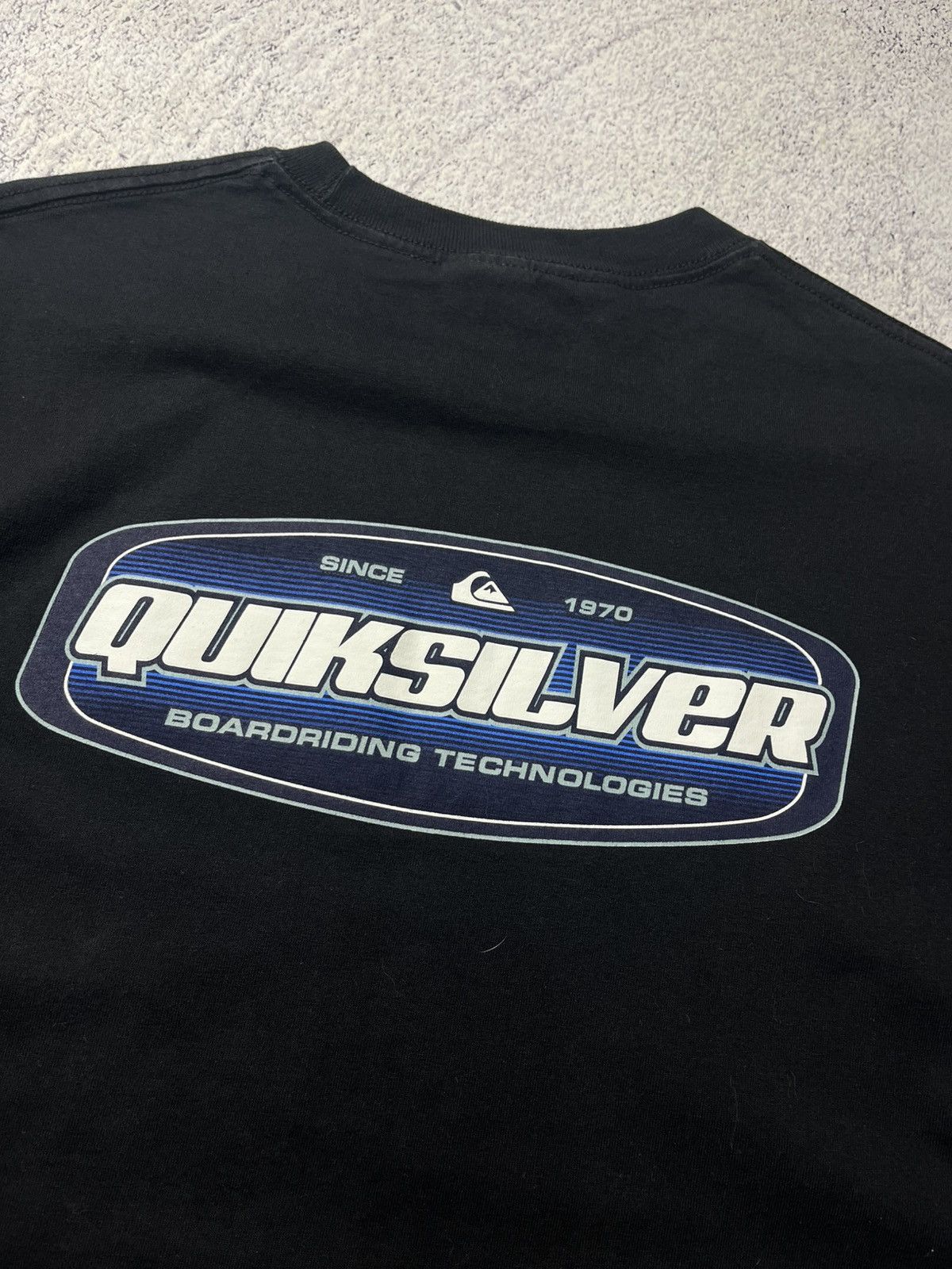 Quiksilver Vintage Quiksilver Big Logo Black T Shirt Y2K Rare Size US L / EU 52-54 / 3 - 24 Thumbnail