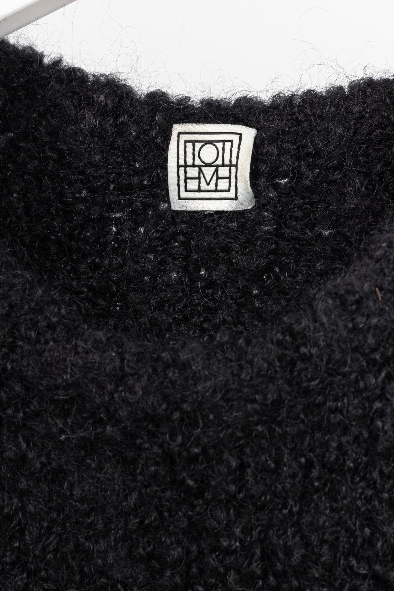 Toteme Toteme Espera Black Merino Wool & Mohair Knit Size S / US 4 / IT 40 - 4 Thumbnail