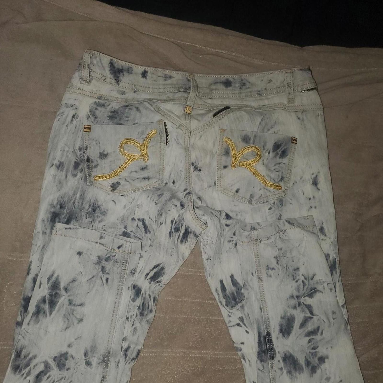 Rocawear Rocawear Women's Blue and Multi Jeans Size 36" / US 14 / IT 50 - 2 Thumbnail