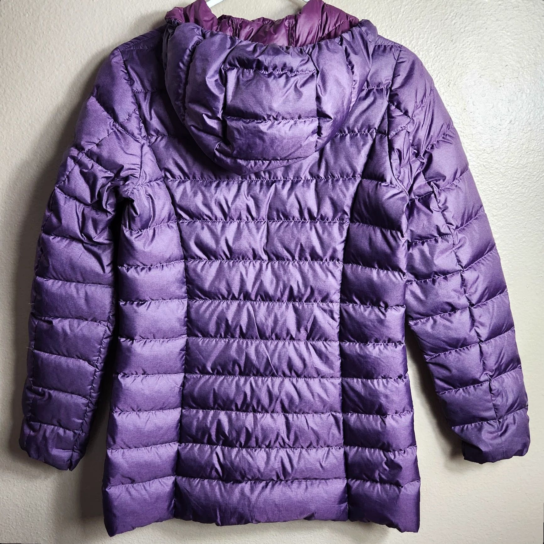 Eddie Bauer VINTAGE Eddie Bauer Womens Plum Purple Channeled Down Hooded Parka XS Coat Womens Parka Down Hooded Size XS / US 0-2 / IT 36-38 - 6 Thumbnail