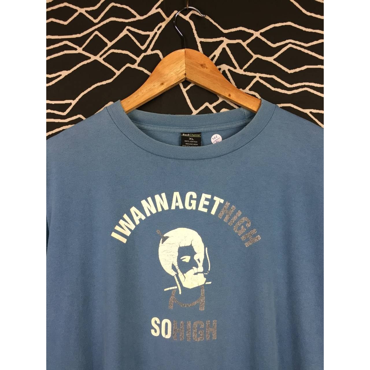 Japanese Brand × Vintage Vtg Back Channel I Wanna Get High So High Tee Size XL Size US XL / EU 56 / 4 - 3 Thumbnail
