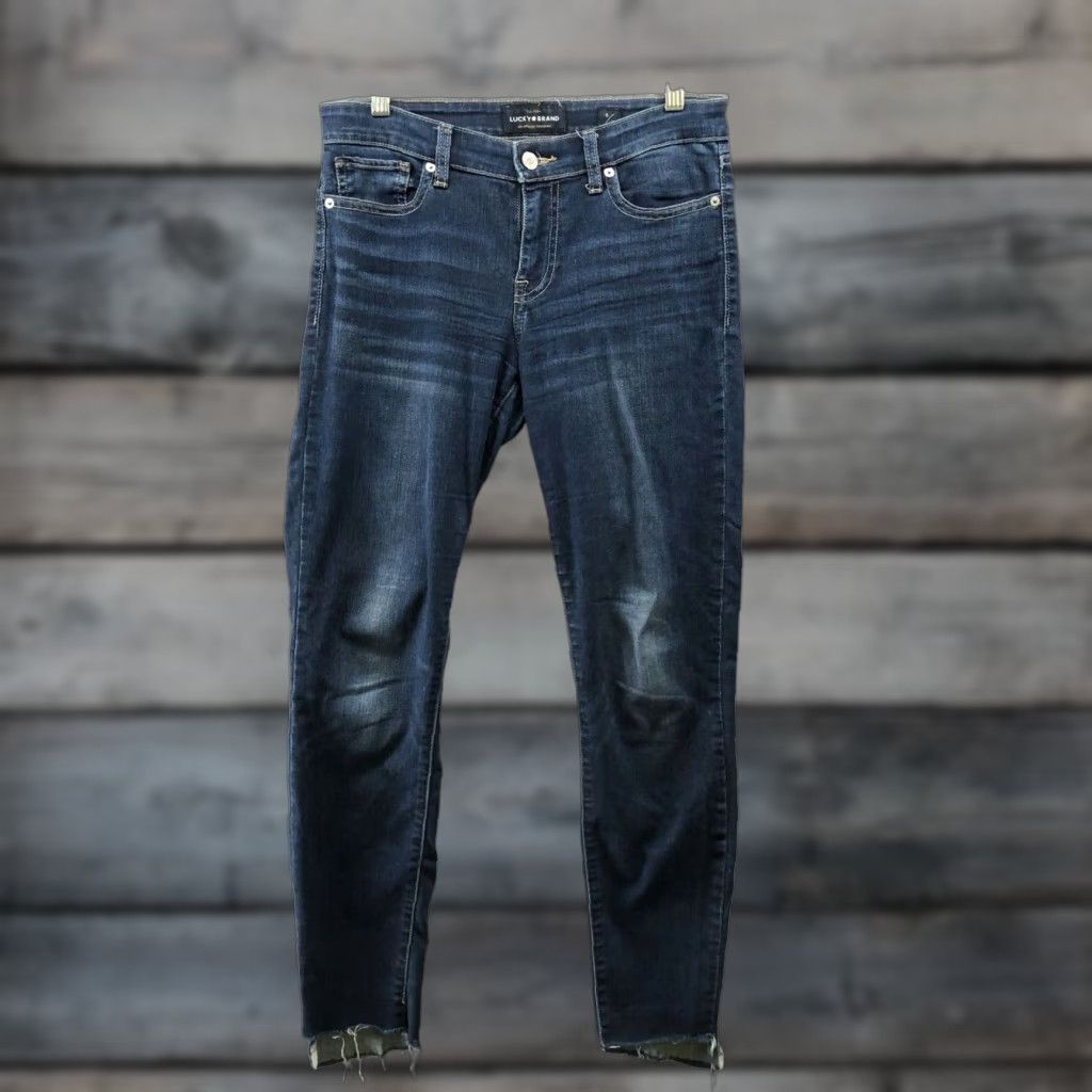 Lucky Brand Lucky Brand Women's Blue Low Rise Skinny Jeans, Size 6, Cotton Blend, Stretch Size 28" / US 6 / IT 42 - 1 Thumbnail