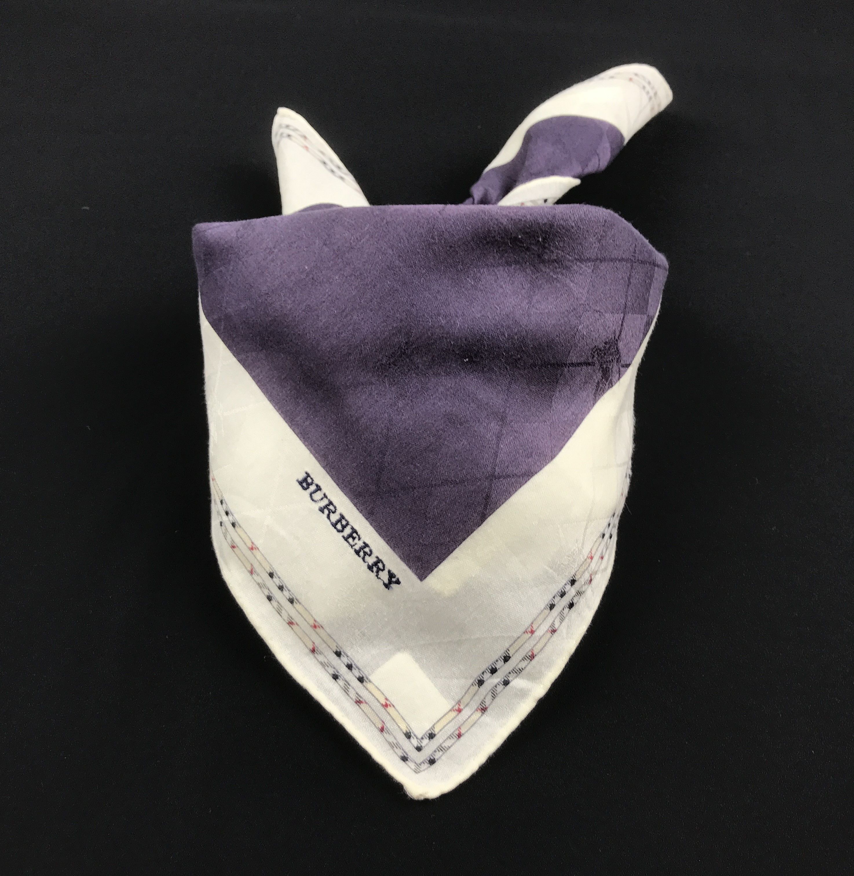 Burberry × Vintage Vintage Burberry Bandana Neckerchief Handkerchief Size ONE SIZE - 4 Thumbnail