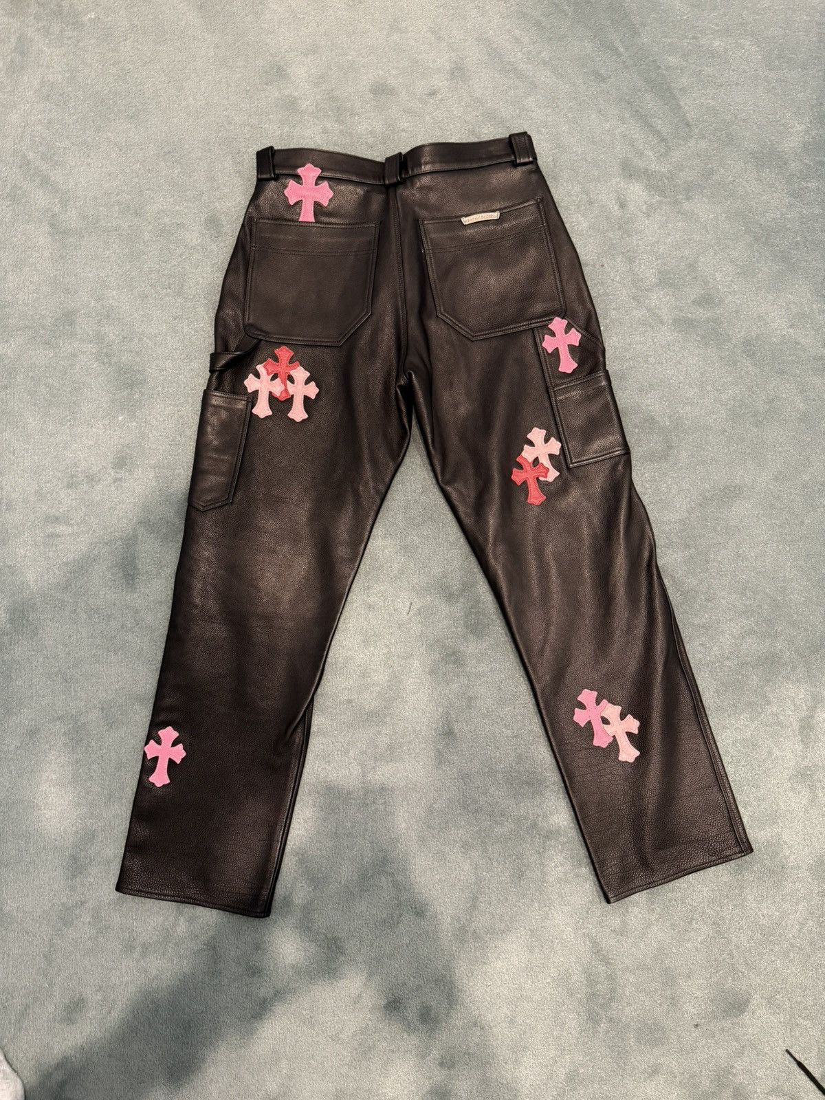 Chrome Hearts Chrome Hearts Leather Pants with cross patches Size US 32 / EU 48 - 2 Thumbnail