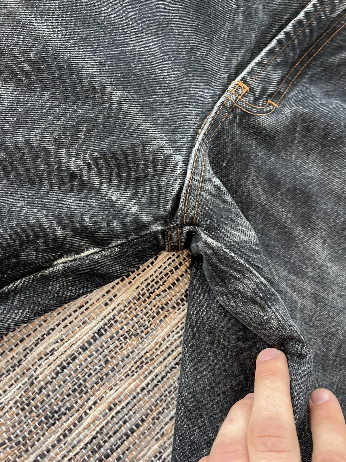 Cowboy Equipment Vintage Cowboy Denim Jeans Black Grey Marlboro Pants Y2K Size US 32 / EU 48 - 10 Thumbnail
