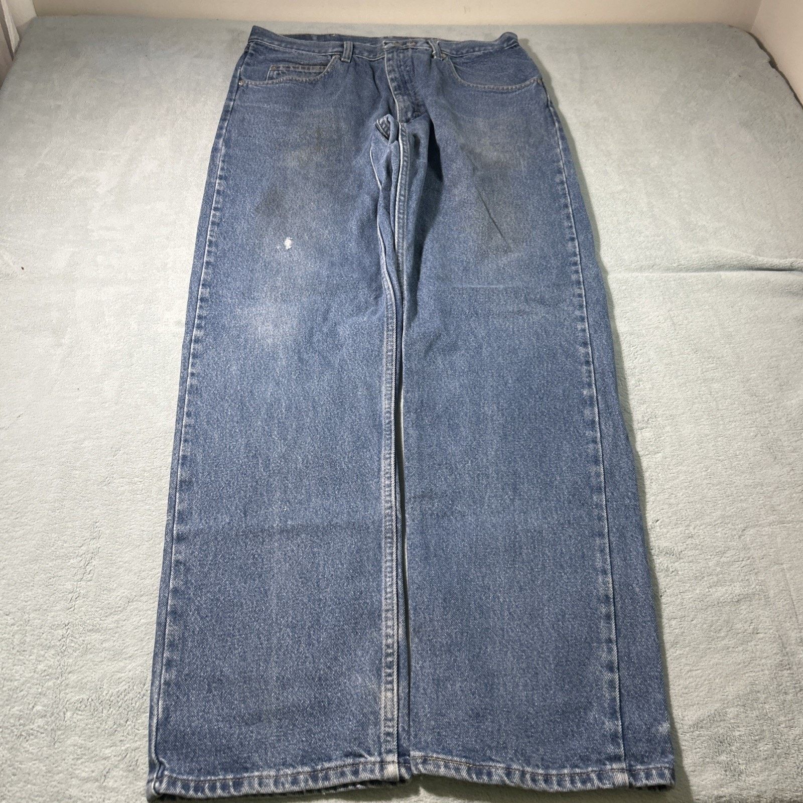 Wrangler Wrangler Loose Baggy Straight Jeans Mens 34x34 Wide Hamilton Size US 34 / EU 50 - 11 Thumbnail