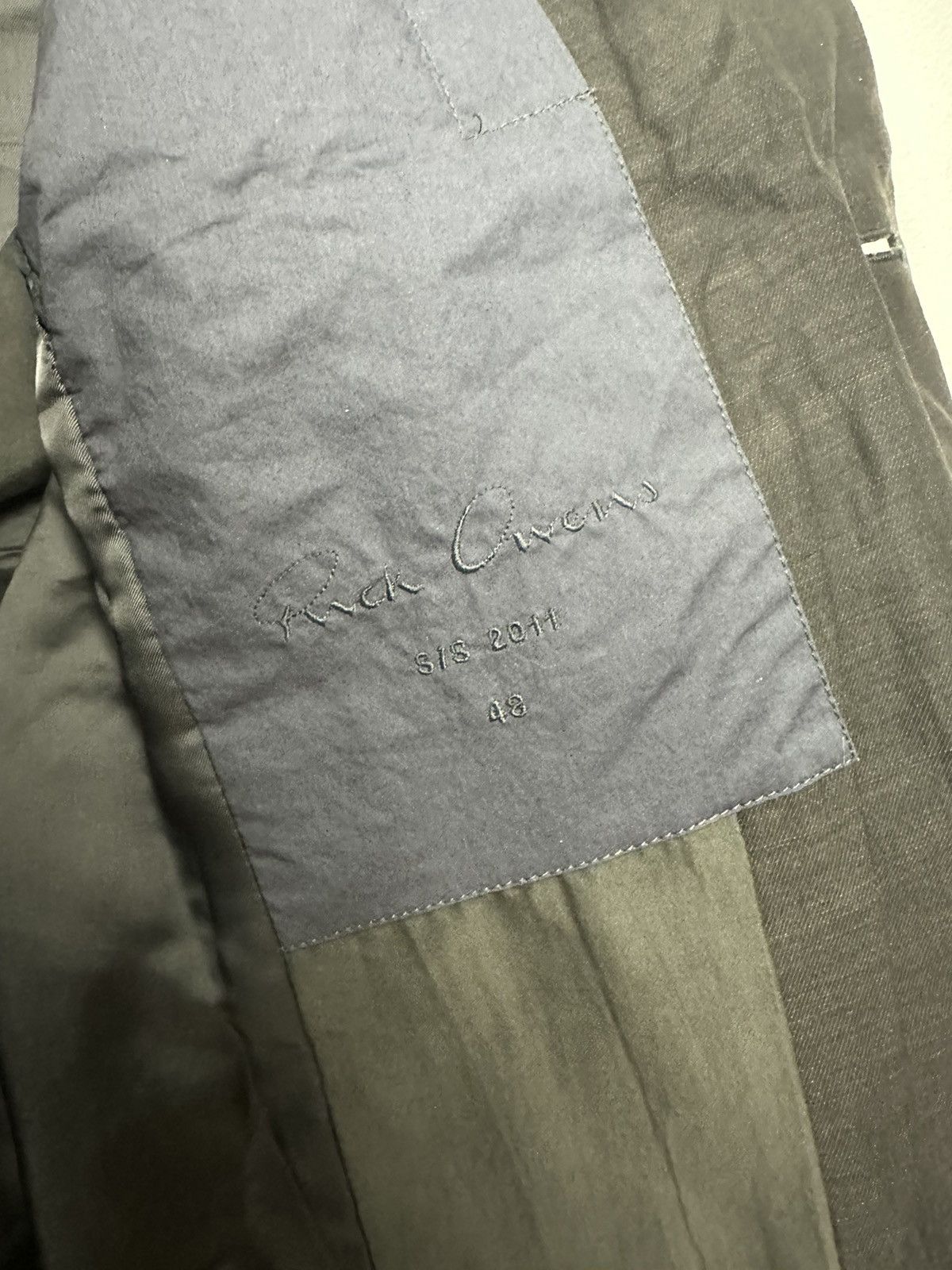 Rick Owens SS11 ‘ANTHEM’ Linen Blazer Size US M / EU 48-50 / 2 - 8 Thumbnail