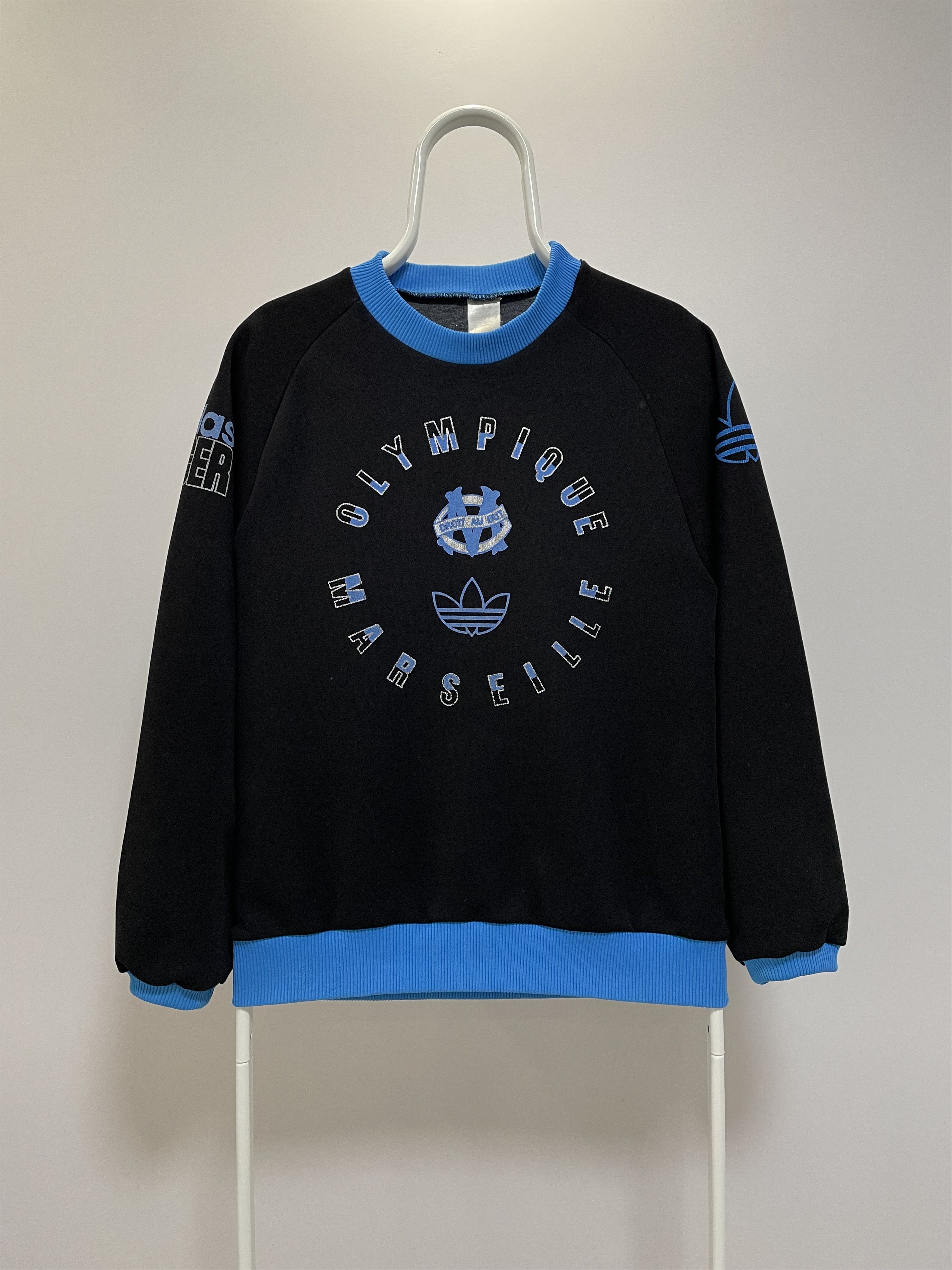 Adidas ADIDAS OLYMPIQUE MARSEILLE Vintage Sweatshirt 90s Soccer FC Size US S / EU 44-46 / 1 - 2 Thumbnail