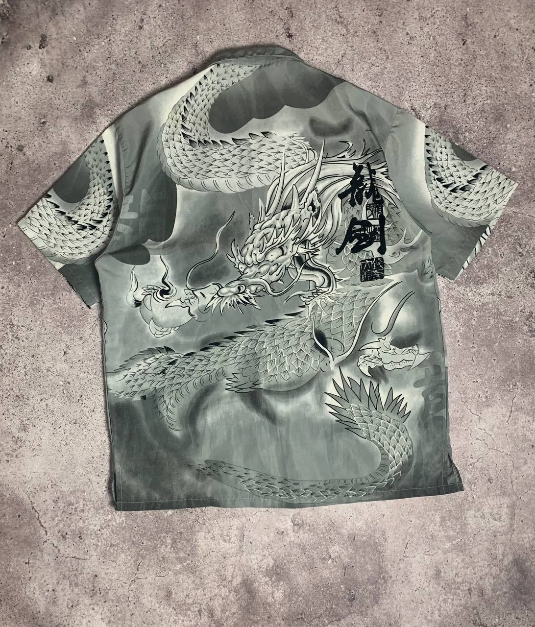Japanese Brand Vintage shirt Dragon Fly Tattoo Style big logo size XL Size US XL / EU 56 / 4 - 4 Thumbnail