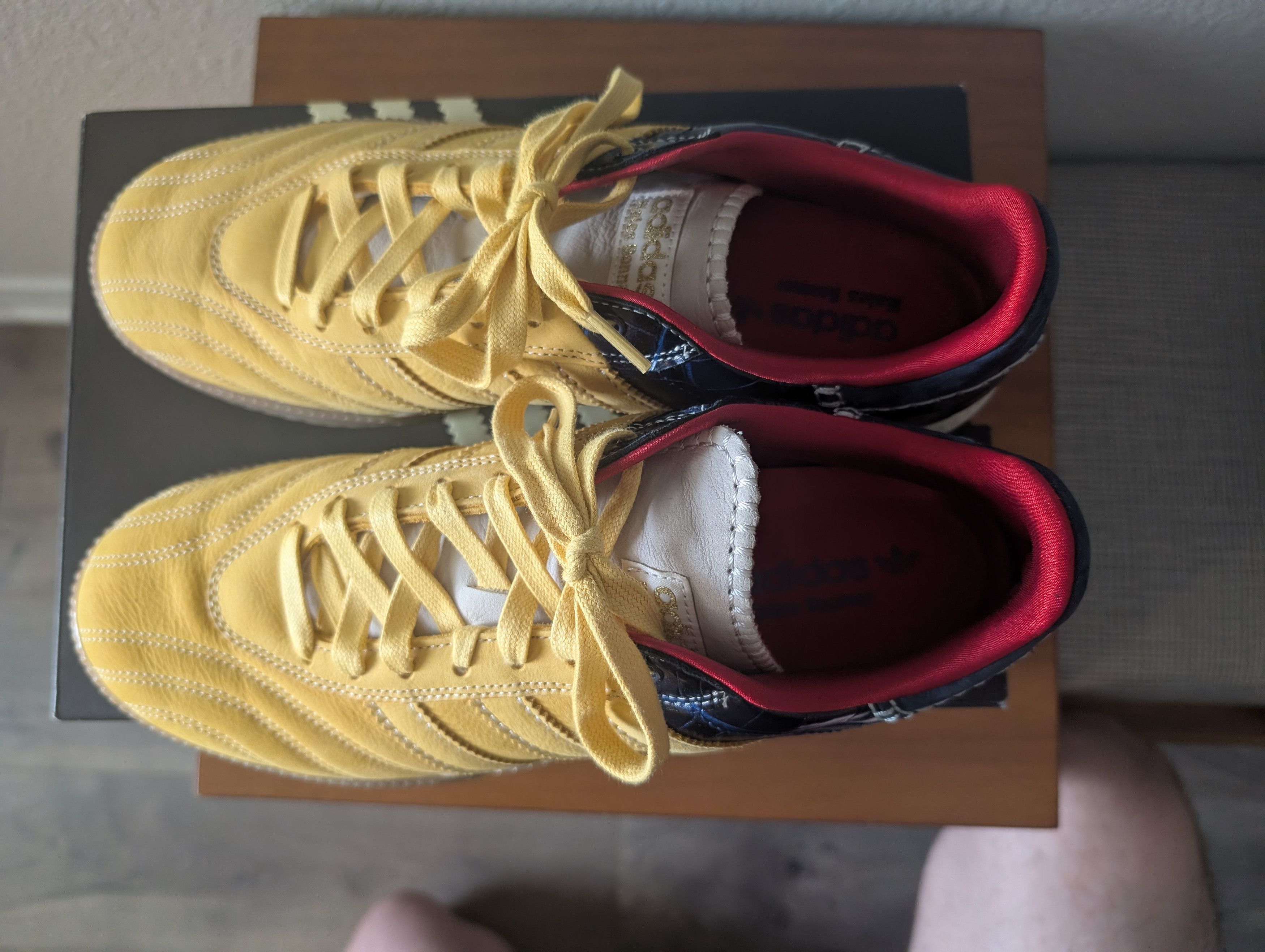 Adidas × Wales Bonner Adidas x Wales Bonner Samba Gold/Navy Size US 12 / EU 45 - 5 Thumbnail