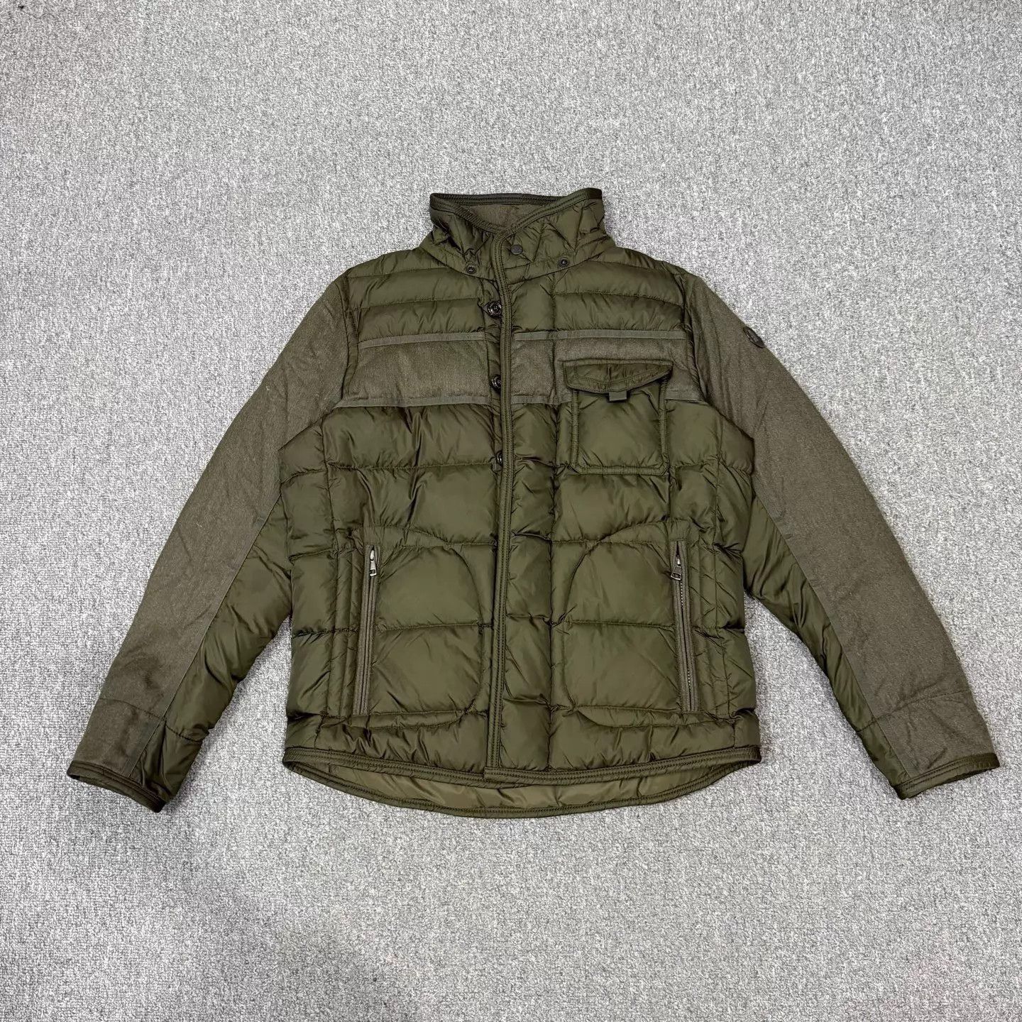 Moncler Moncler Green Flap Pocket Zip Down Jacket Size 3 95 New Size L / US 10 / IT 46 - 1 Thumbnail