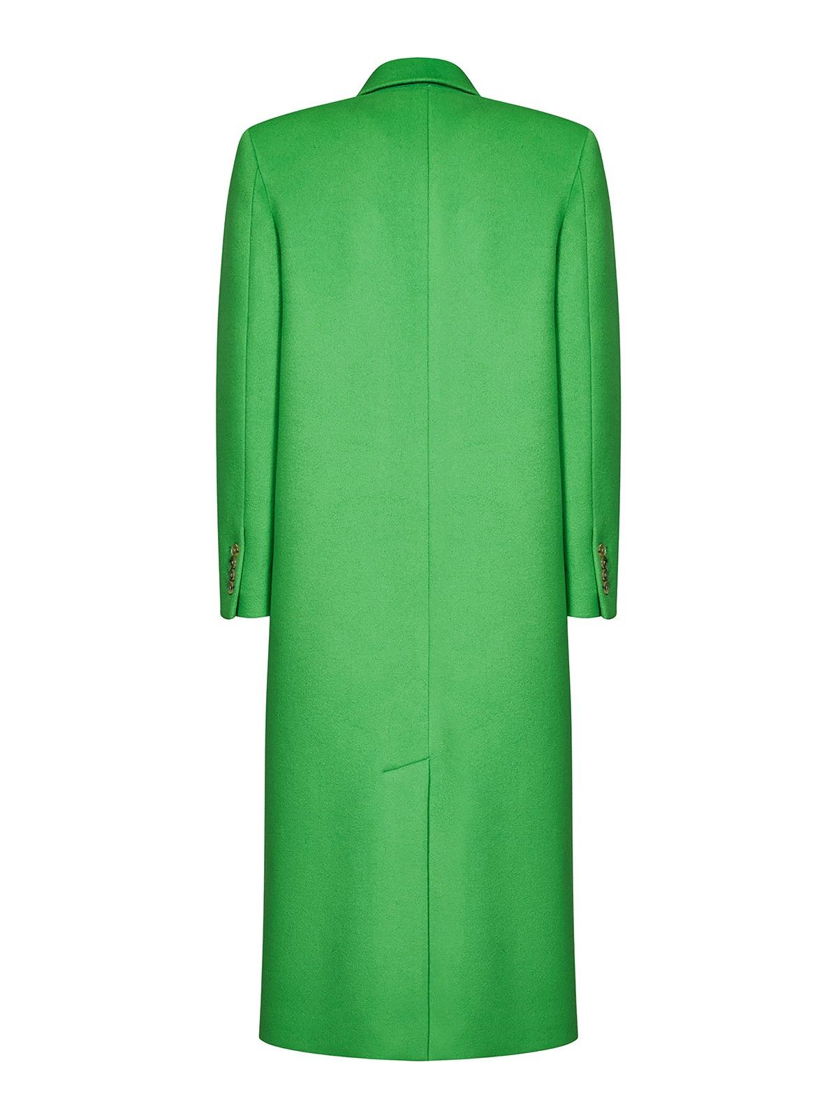 Alexander McQueen o1y0225 Coat in Green Size S / US 4 / IT 40 - 2 Thumbnail