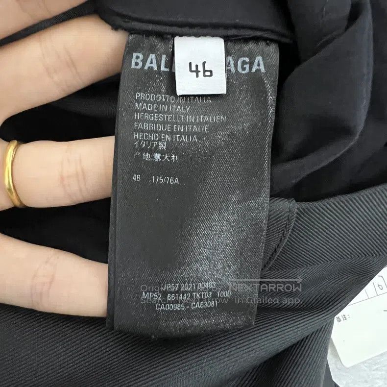 Balenciaga Balenciaga Black Pleated Long Pants Size US 30 / EU 46 - 4 Thumbnail