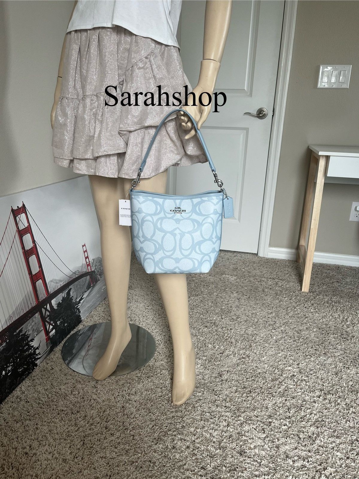Coach Coach City Bucket Bag In Sketch Signature Canvas Size ONE SIZE - 11 Thumbnail