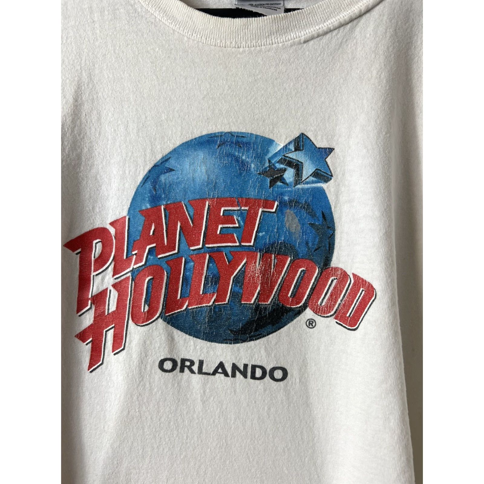 Planet Hollywood VINTAGE Planet Hollywood T-Shirt XL Men White 90s USA Size XL Size US XL / EU 56 / 4 - 2 Thumbnail