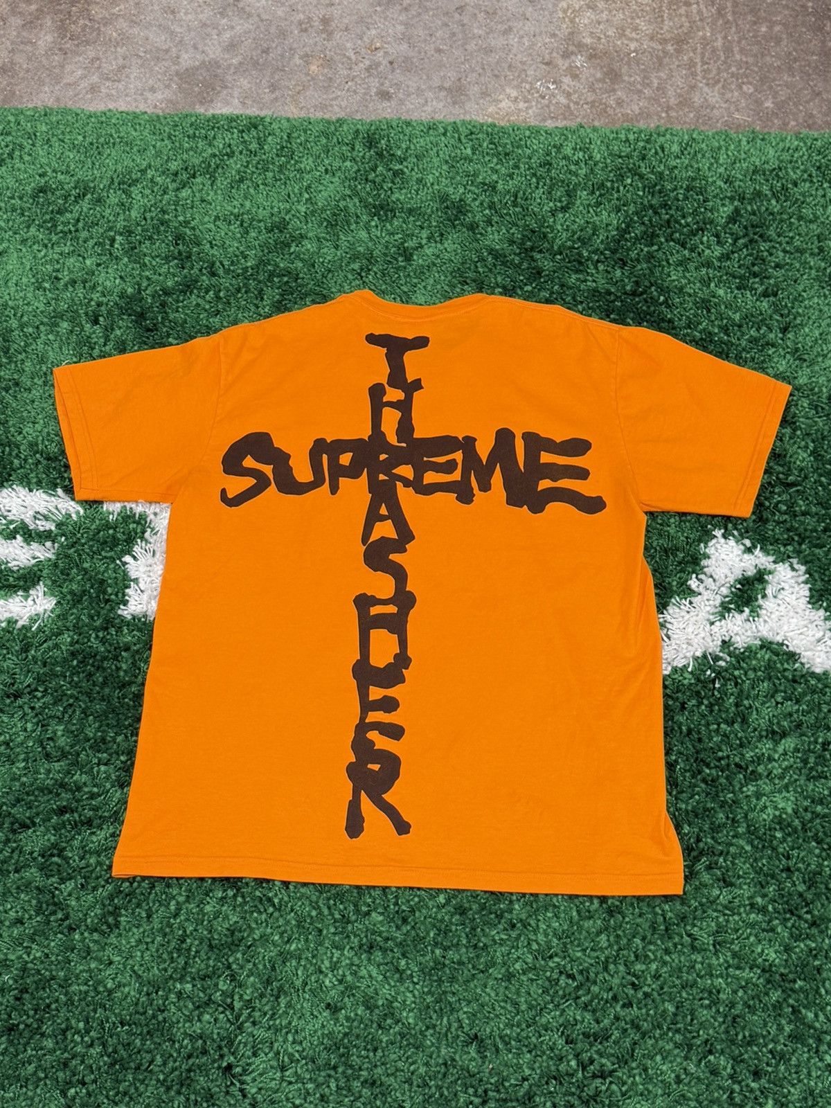 Supreme × Thrasher Supreme x Thrasher Cross Logo Tee Orange Medium M FW24 Size US M / EU 48-50 / 2 - 1 Thumbnail