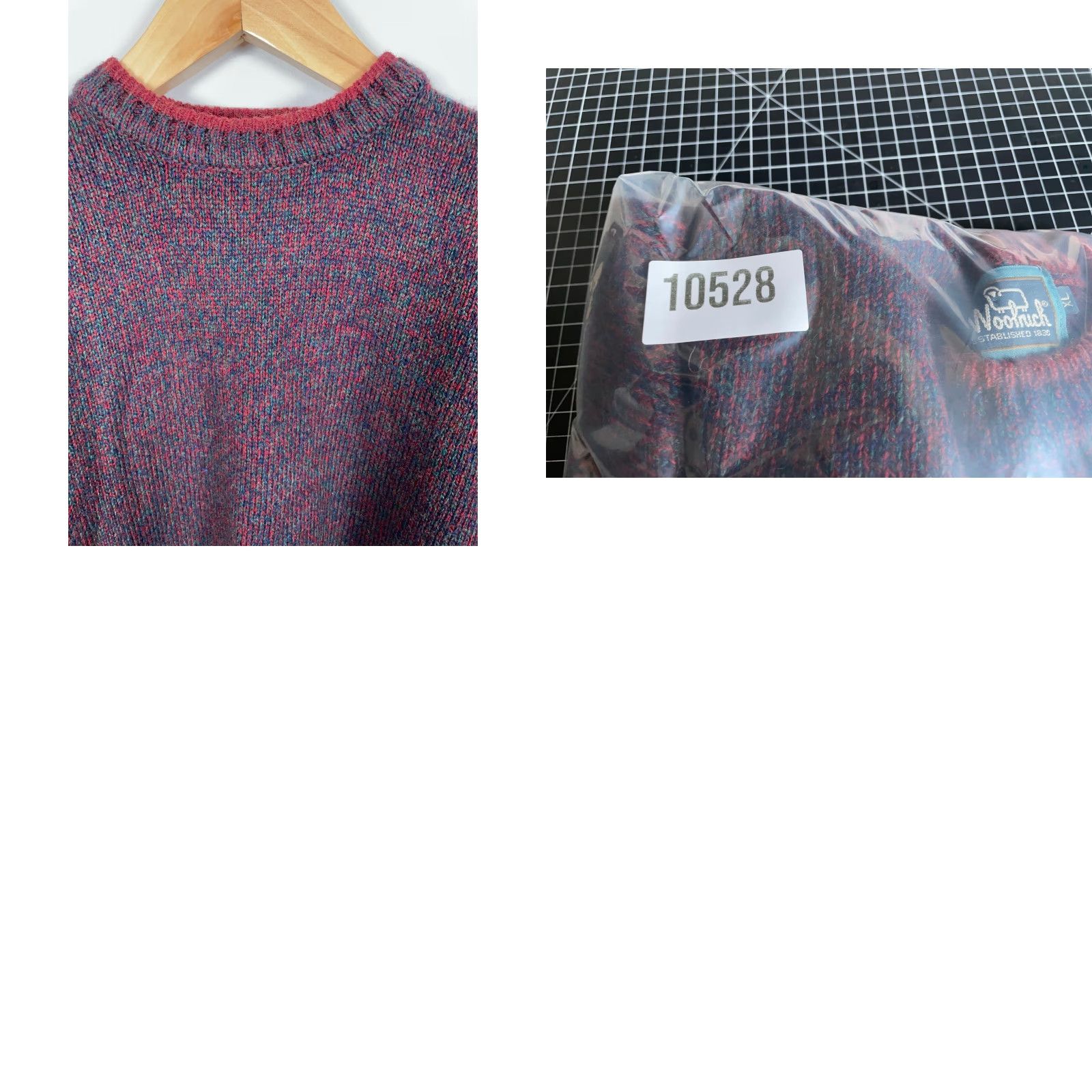 Vintage Woolrich Wool Blend Sweater Men's XL Dark Red Claret Chunky Knit Hand Framed Size US XL / EU 56 / 4 - 9 Thumbnail