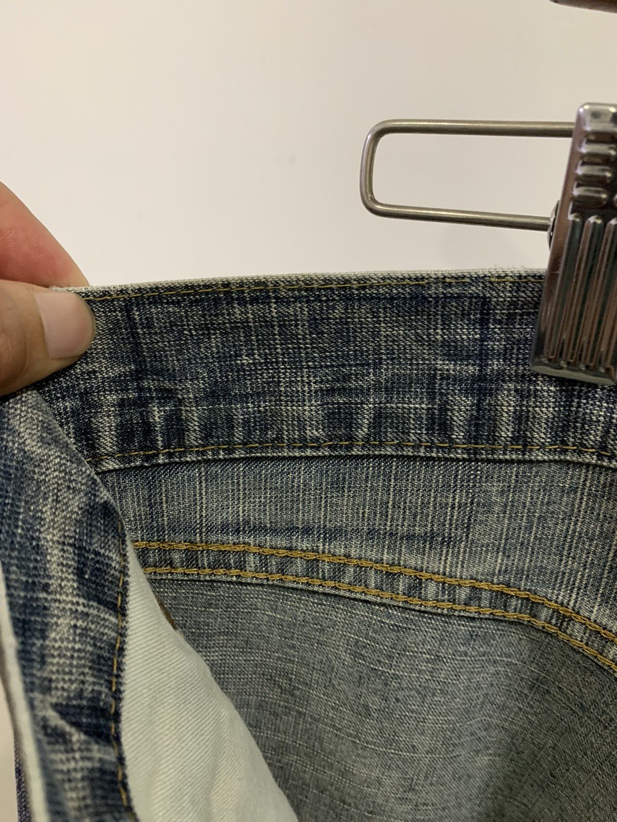 Japanese Brand BARTACK Distressed Denim Size US 34 / EU 50 - 10 Thumbnail
