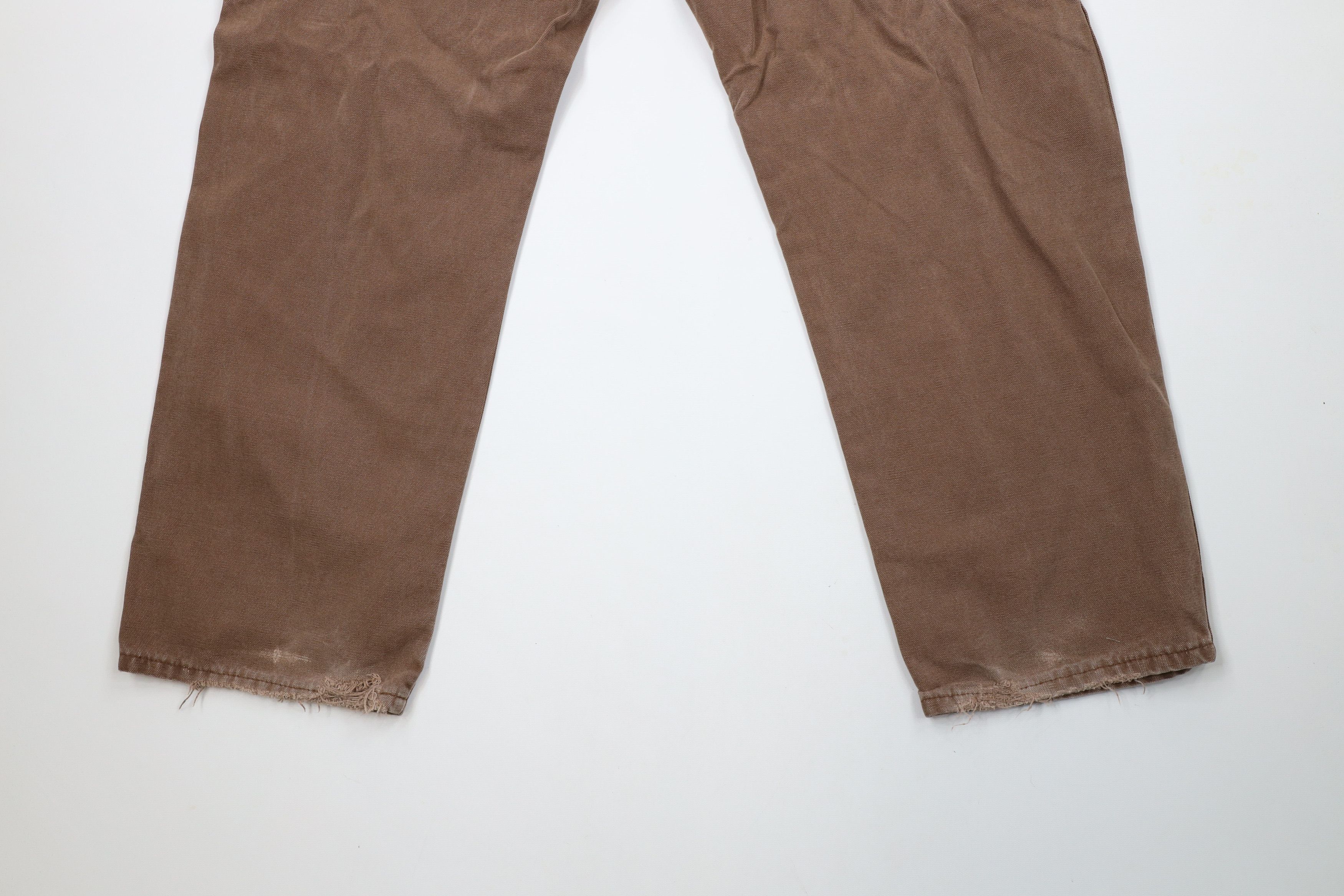 Dickies × Vintage Vintage Dickies Spell Out Canvas Wide Leg Dungaree Pants Size US 38 / EU 54 - 11 Thumbnail