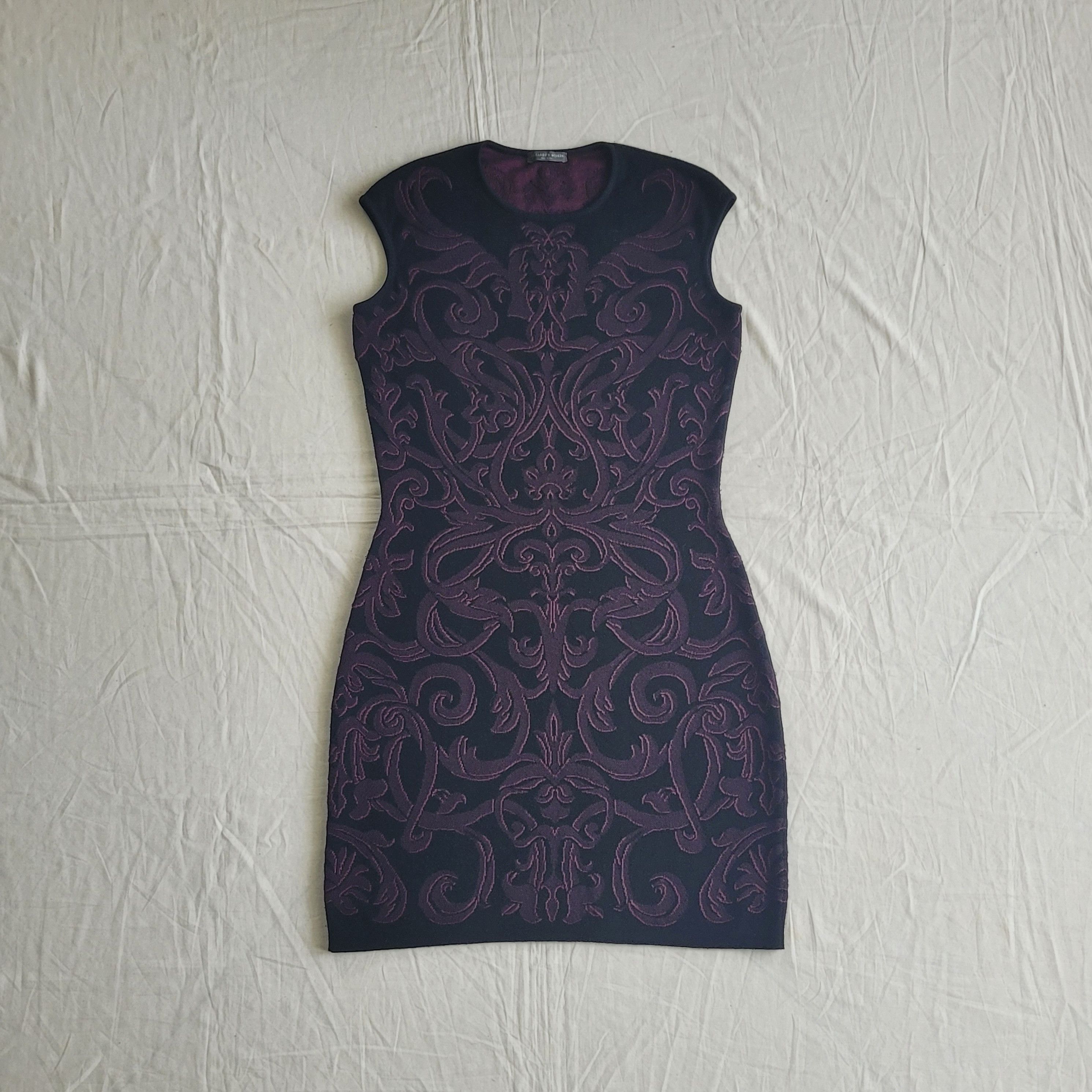 Alexander McQueen Alexander McQueen mainline silk-cashmere jaquard knit dress Size XL / US 12-14 / IT 48-50 - 2 Thumbnail
