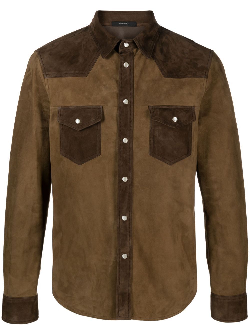 Tom Ford $6.3K VALUE panelled suede shirt jacket Size US M / EU 48-50 / 2 - 1 Thumbnail