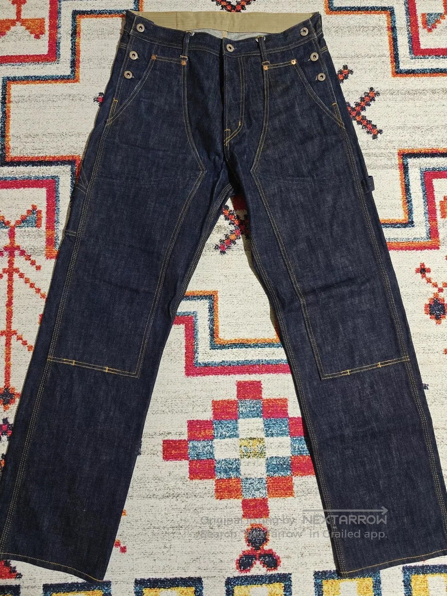 Denim Demon Lil Monster Raw Selvedge Vintage Jeans. Size US 33 - 3 Thumbnail