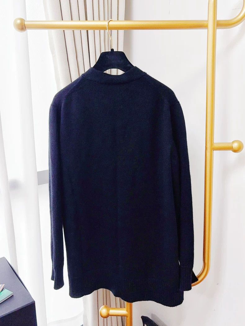 Chanel Chanel Cashmere knitted four-pocket logo chain decorative Size S / US 4 / IT 40 - 3 Thumbnail
