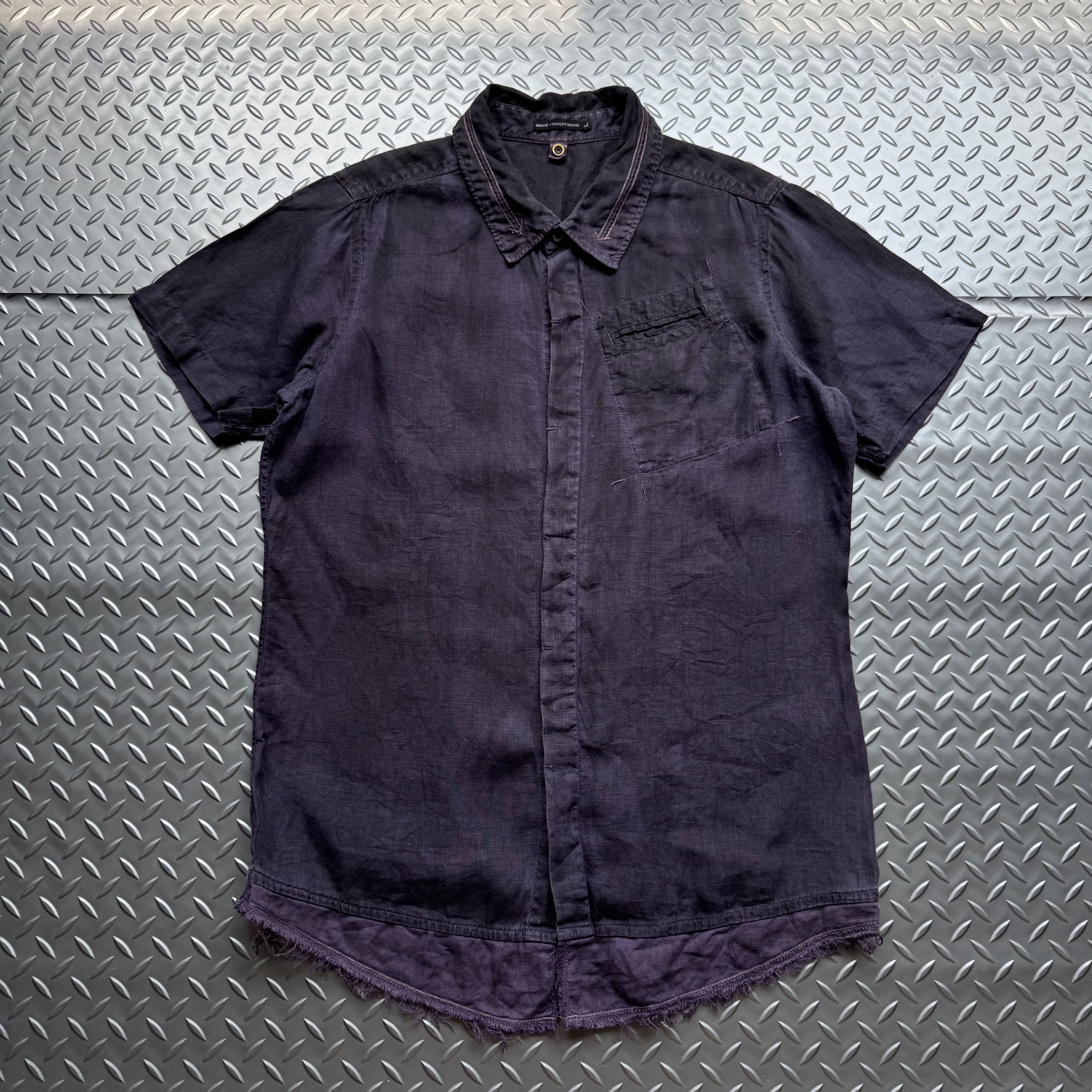 Marithe + Francois Girbaud Marithé + François Girbaud Washed Short Sleeve Shirt Size US L / EU 52-54 / 3 - 1 Thumbnail