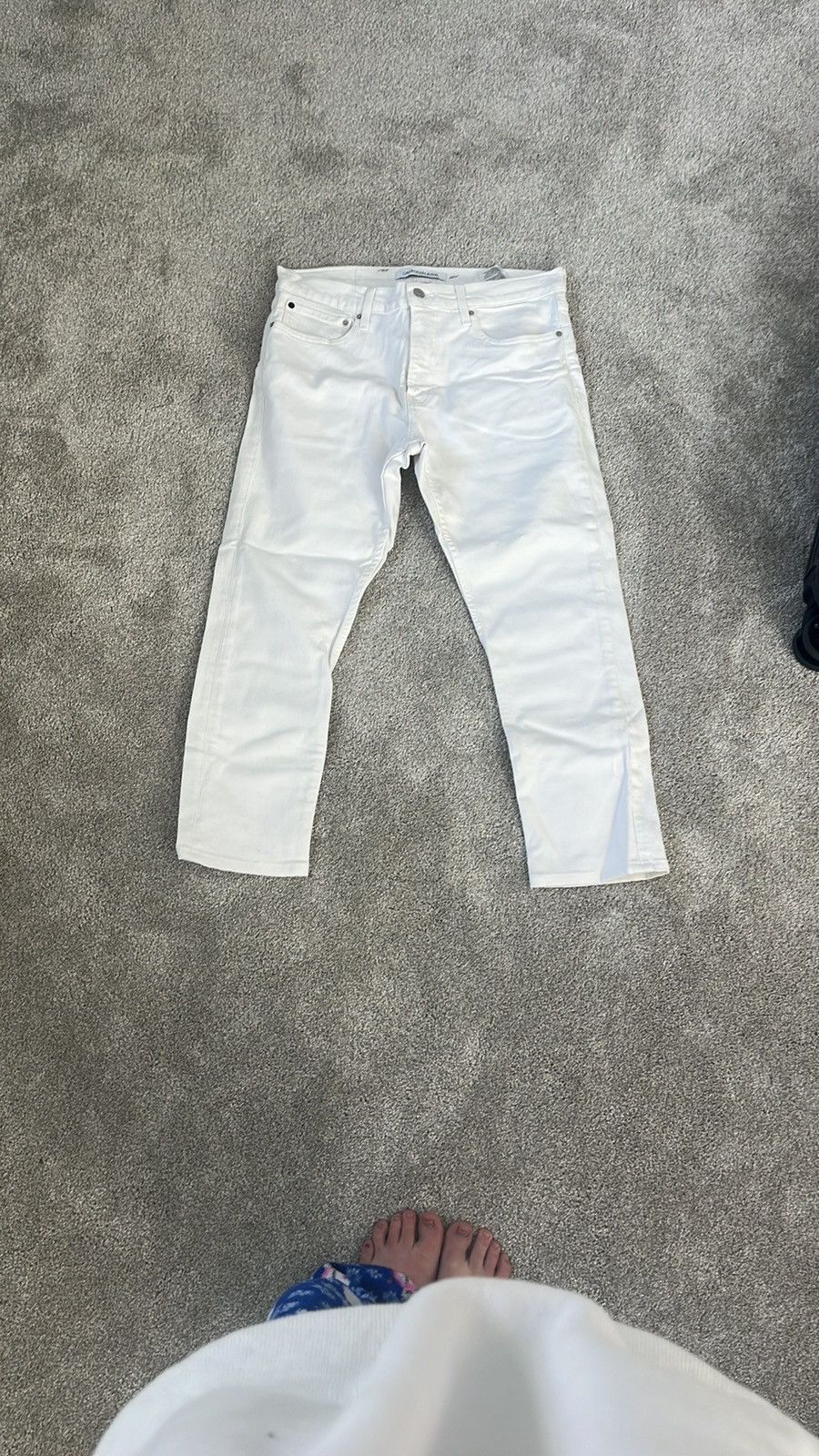 Calvin Klein White Slim Calvin Klein Jeans Size US 32 / EU 48 - 1 Thumbnail