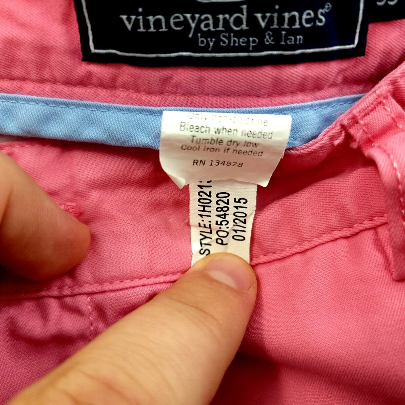 Vineyard Vines Vineyard Vines Pink Chino Shorts Cotton Flat Front 33" Waist Size US 33 - 7 Thumbnail