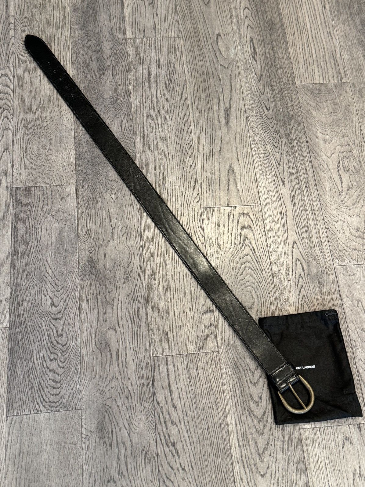 Saint Laurent Paris Saint Laurent Paris Men’s Leather Belt Size ONE SIZE - 9 Thumbnail