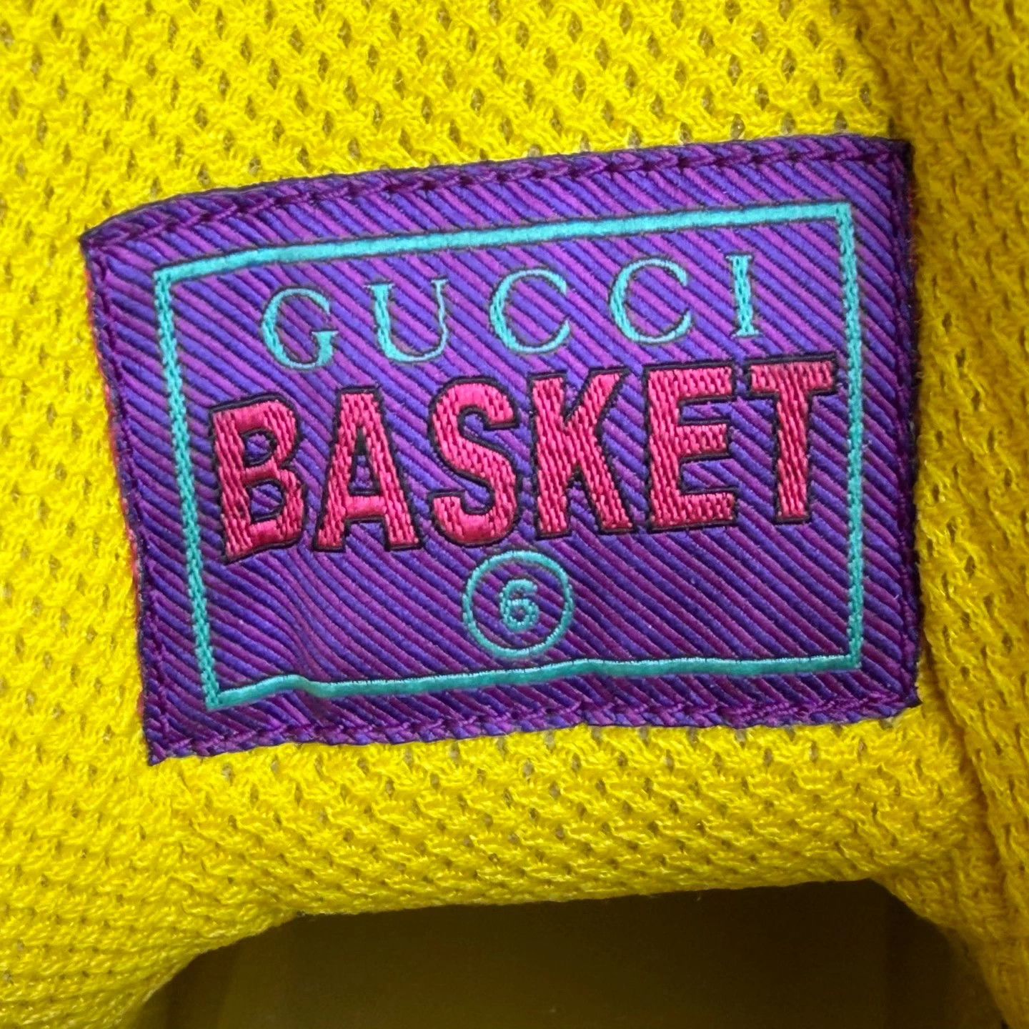 Gucci GUCCI Basket Retro Sneakers White Green Purple 40 95% New Size US 7 / EU 40 - 6 Thumbnail