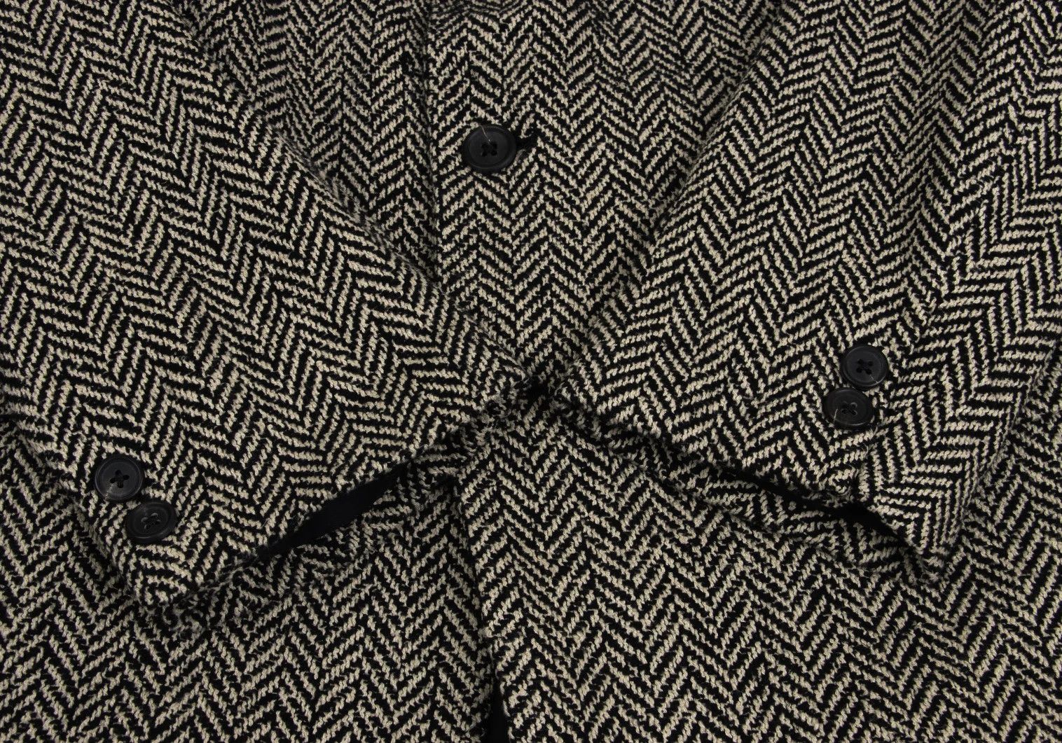 Yohji Yamamoto Yohji Yamamoto Houndstooth T Jacket Black Beige Size US S / EU 44-46 / 1 - 7 Thumbnail