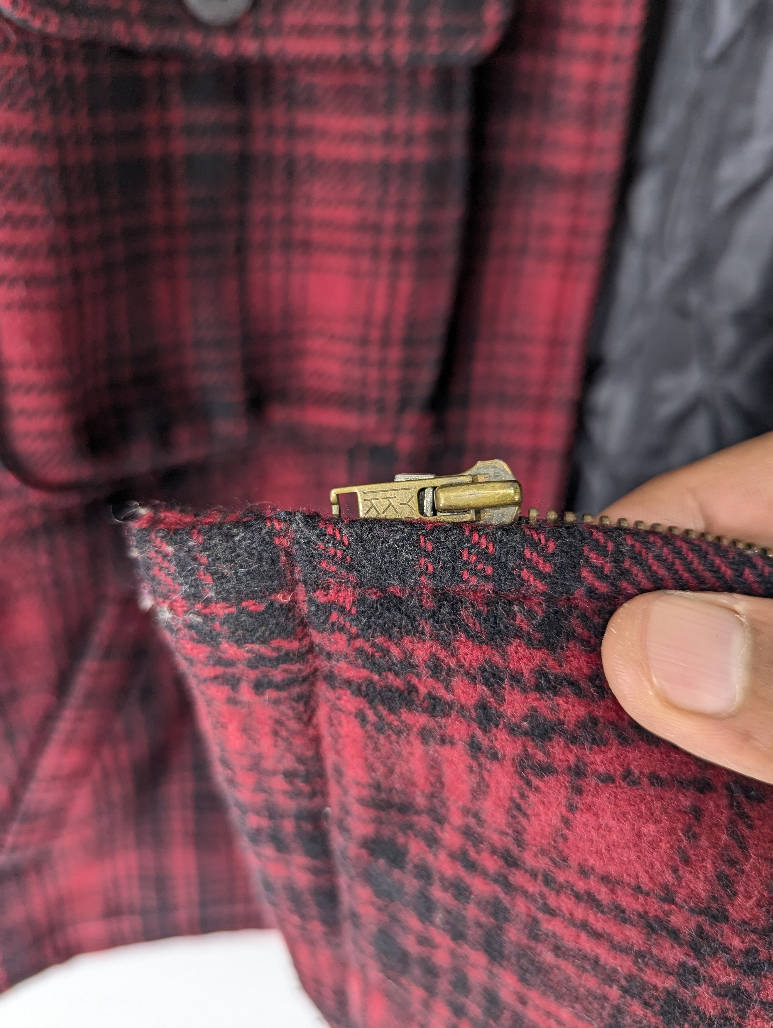 Johnbull Vintage JOHNBULL Wool Checked Quilted Zipper Jacket Size US L / EU 52-54 / 3 - 10 Thumbnail