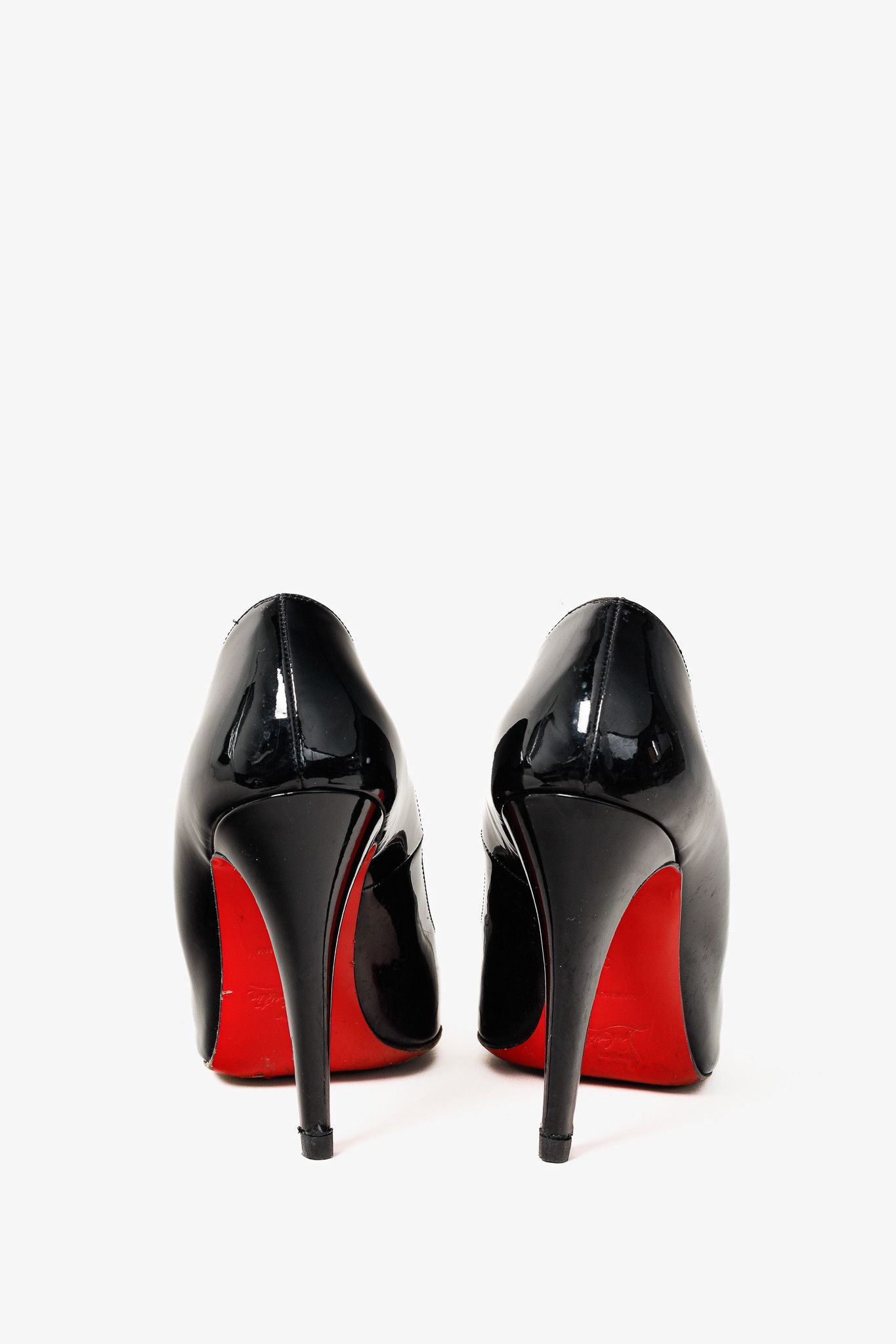 Christian Louboutin Christian Louboutin Fifi 100 Patent Almond Toe Pumps Size US 6.5 / IT 36.5 - 3 Thumbnail