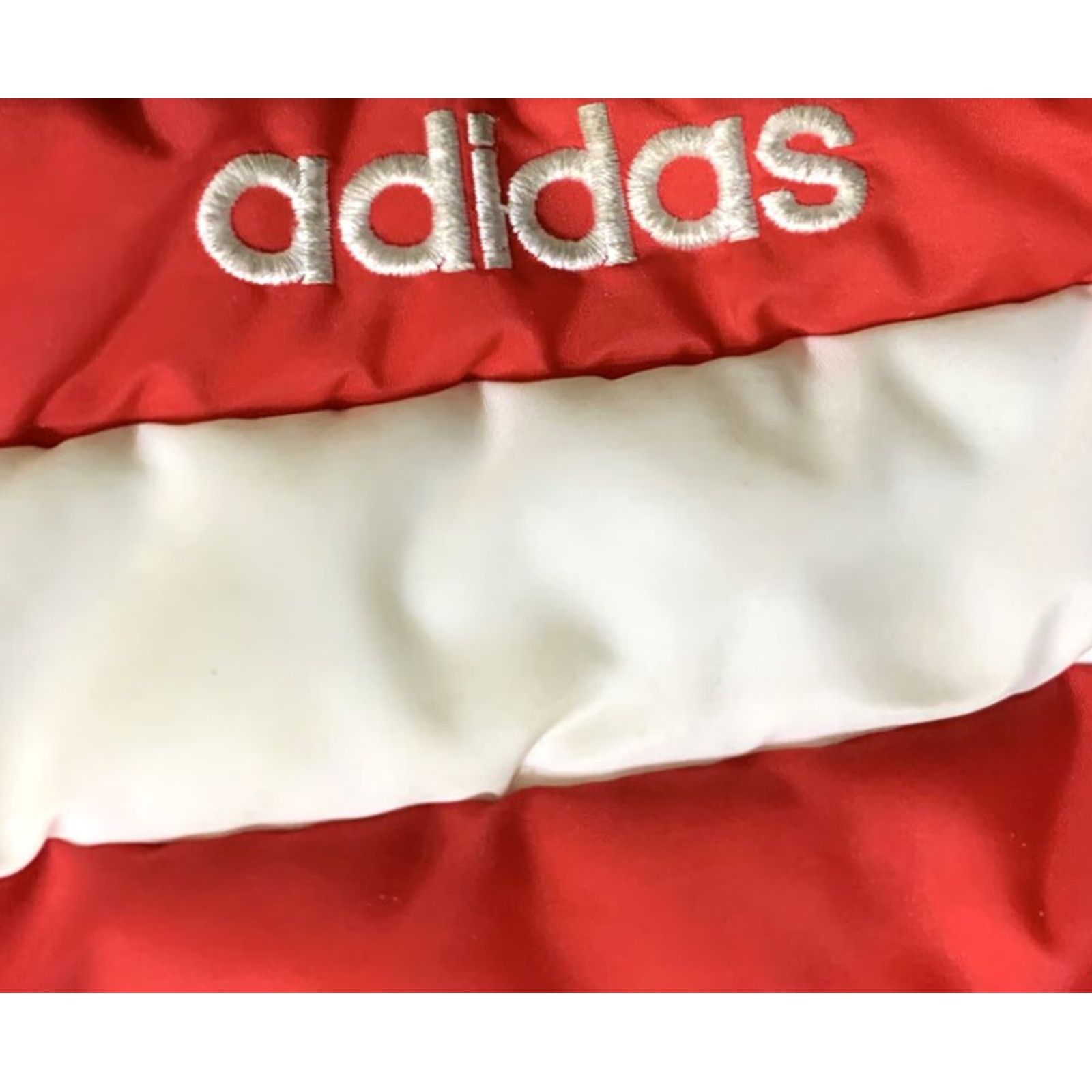 Adidas VINTAGE 90s Adidas Men's Puffer Jacket Red White Blue Medium Size US M / EU 48-50 / 2 - 2 Thumbnail