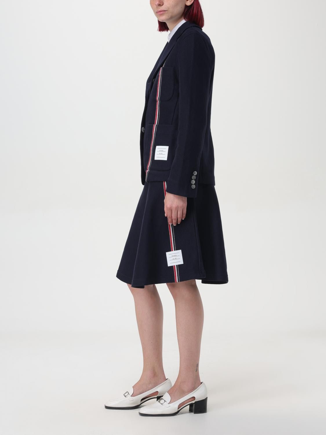 Thom Browne o1s22i1n0924 Single-Breasted Cotton Knit Jacket Size M / US 6-8 / IT 42-44 - 2 Thumbnail