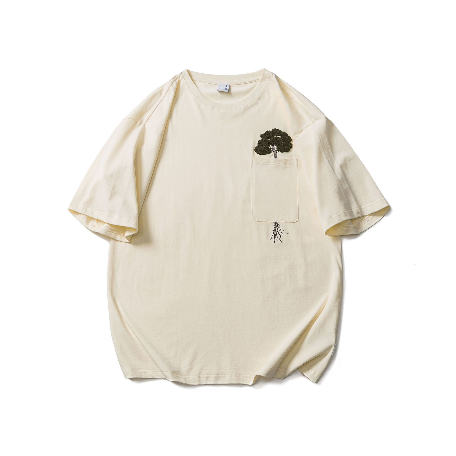 Japanese Brand × Vintage Japanese retro tree embroidery men's casual T-shirt Size US M / EU 48-50 / 2 - 1 Thumbnail