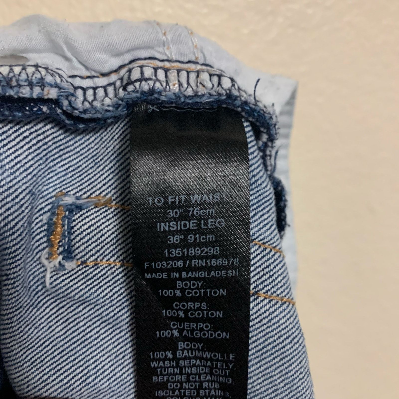 Asos Asos Tall Wide Leg Baggy Jeans Mens Size 30 x 36 Size US 30 / EU 46 - 7 Thumbnail